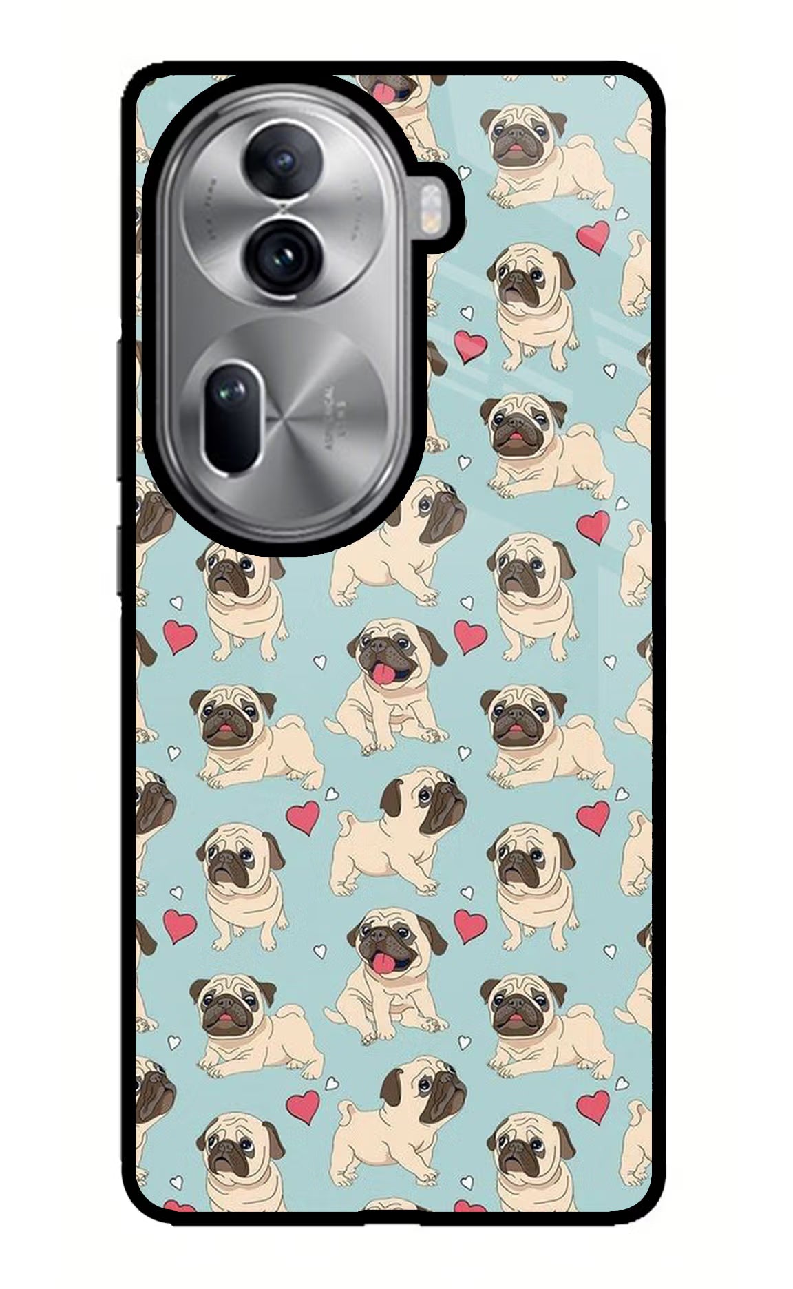 Pug Dog Oppo Reno11 Pro 5G Glass Case - Pug Dog Oppo Reno11 Pro 5G Glass Case Pug Dog Oppo Reno11 Pro 5G Glass Case