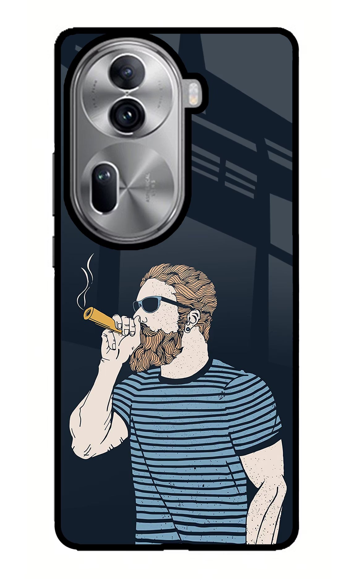 Smoking Oppo Reno11 Pro 5G Glass Case - Smoking Oppo Reno11 Pro 5G Glass Case Smoking Oppo Reno11 Pro 5G Glass Case