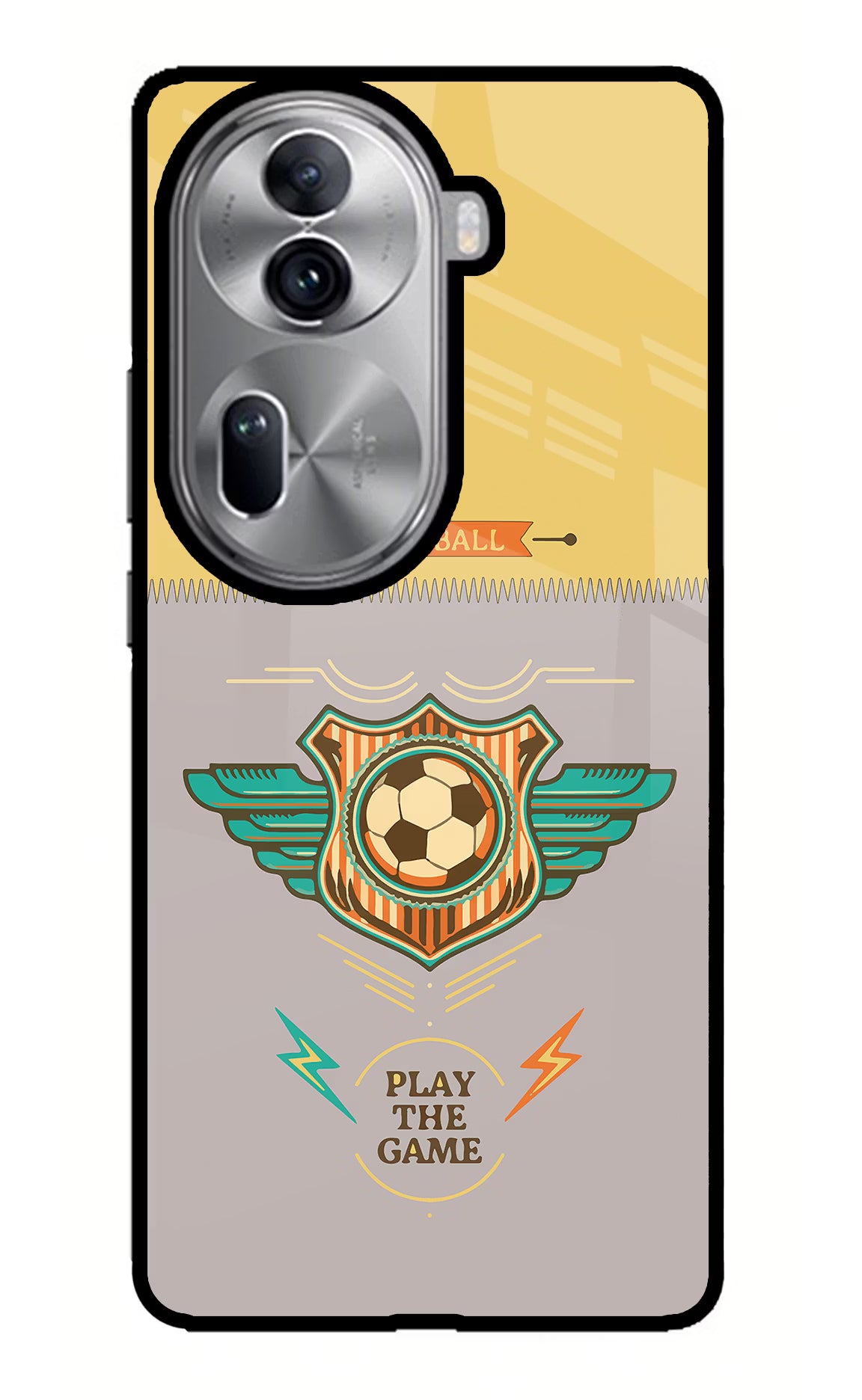 Football Oppo Reno11 Pro 5G Glass Case - Football Oppo Reno11 Pro 5G Glass Case Football Oppo Reno11 Pro 5G Glass Case