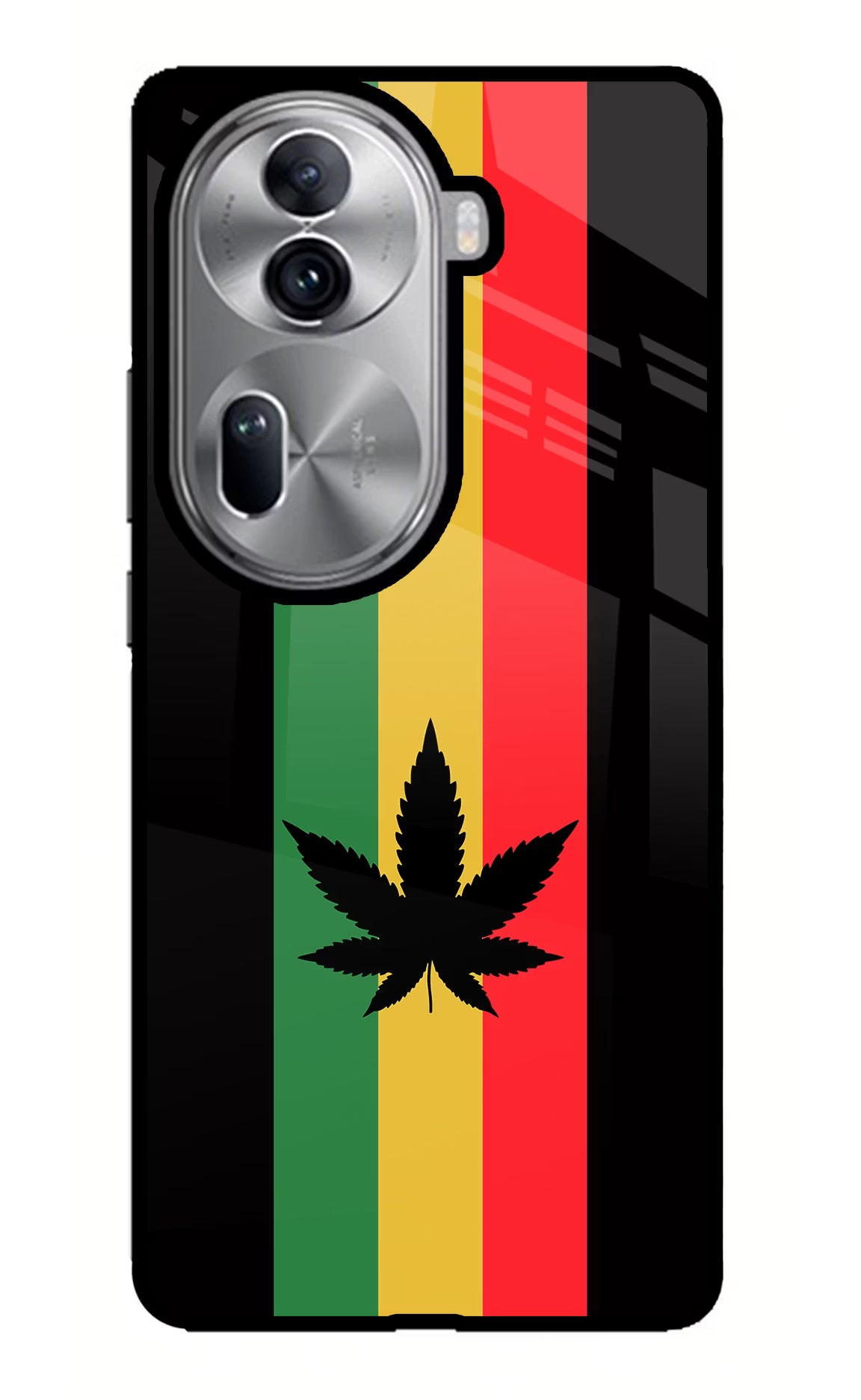 Weed Flag Oppo Reno11 Pro 5G Glass Case - Weed Flag Oppo Reno11 Pro 5G Glass Case Weed Flag Oppo Reno11 Pro 5G Glass Case