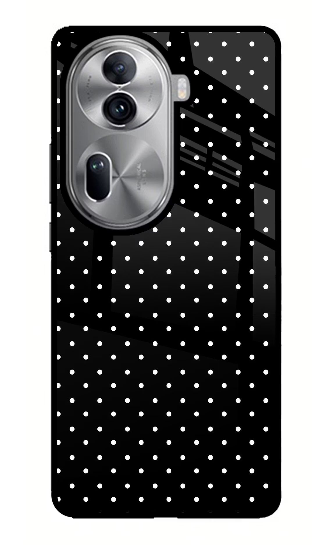 White Dots Oppo Reno11 Pro 5G Glass Case - White Dots Oppo Reno11 Pro 5G Glass Case White Dots Oppo Reno11 Pro 5G Glass Case