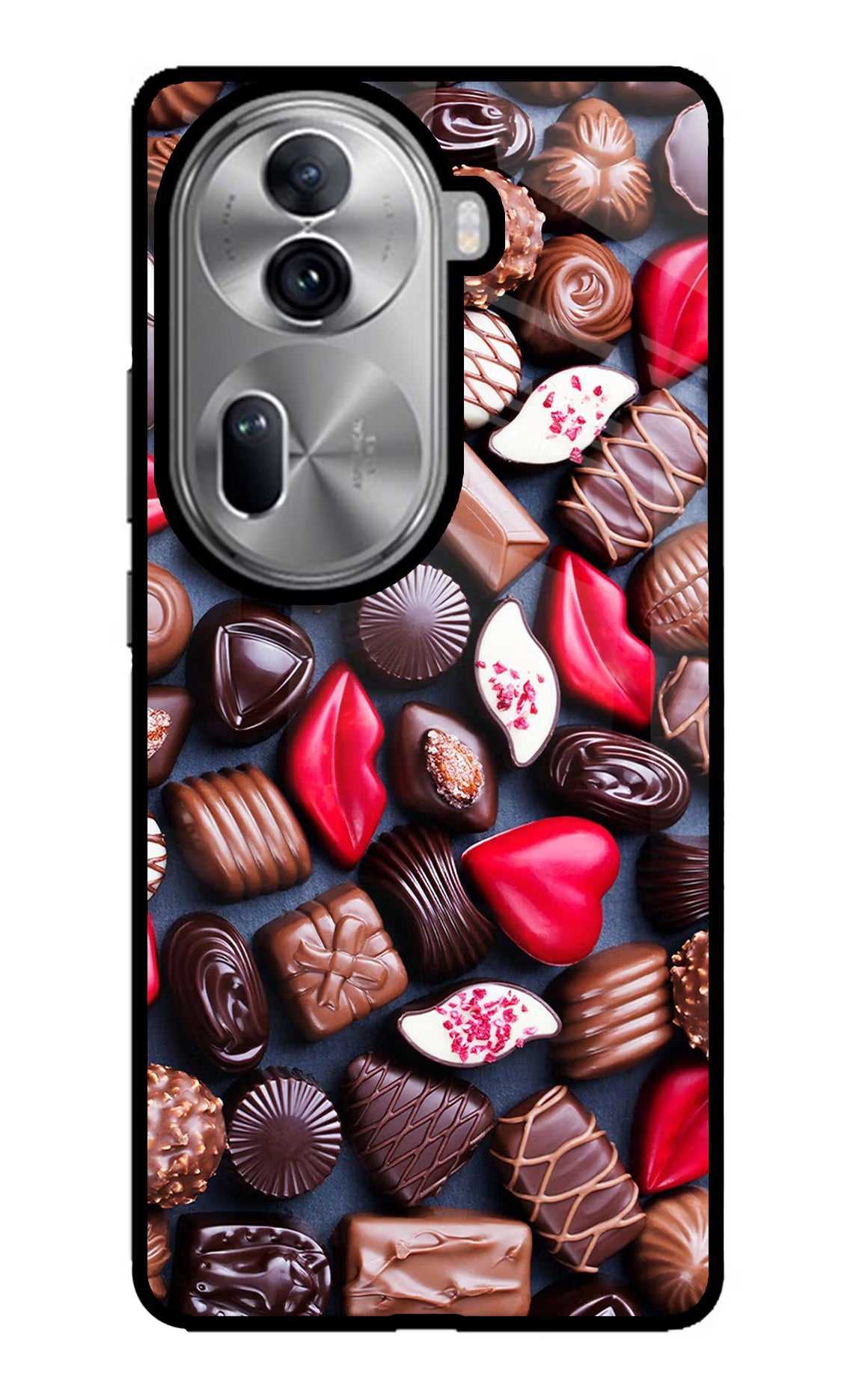 Chocolates Oppo Reno11 Pro 5G Glass Case - Chocolates Oppo Reno11 Pro 5G Glass Case Chocolates Oppo Reno11 Pro 5G Glass Case