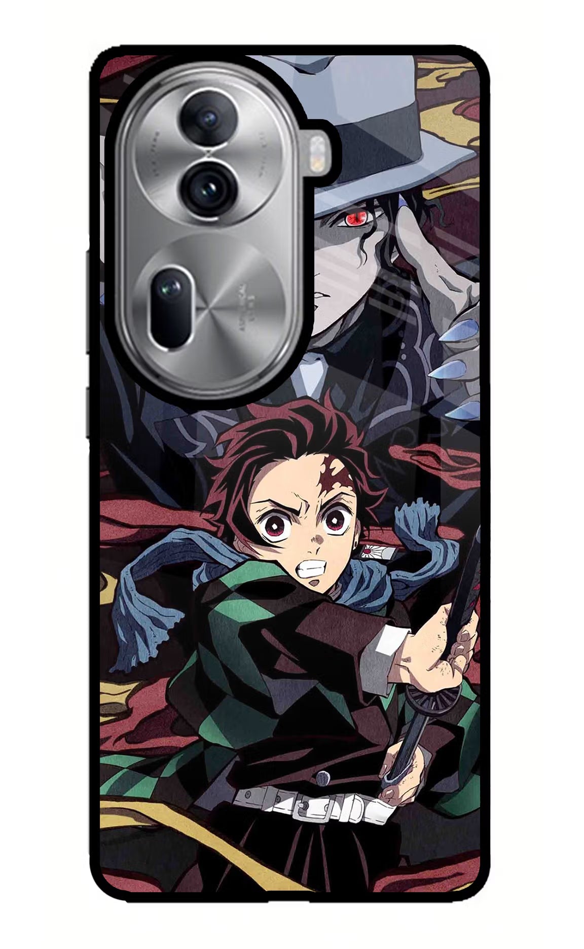 Demon Slayer Oppo Reno11 Pro 5G Glass Case - Demon Slayer Oppo Reno11 Pro 5G Glass Case Demon Slayer Oppo Reno11 Pro 5G Glass Case