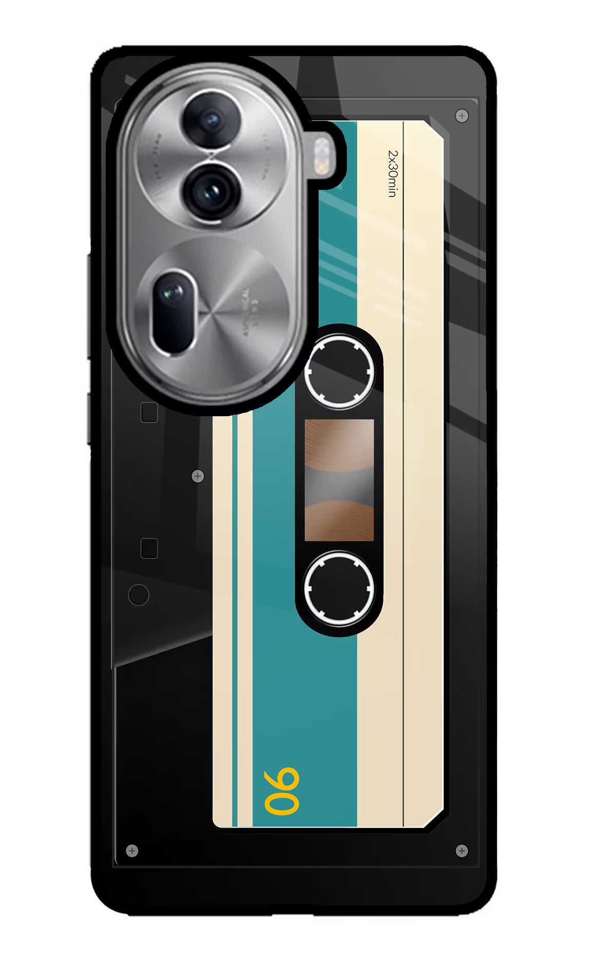 Cassette Oppo Reno11 Pro 5G Glass Case - Cassette Oppo Reno11 Pro 5G Glass Case Cassette Oppo Reno11 Pro 5G Glass Case
