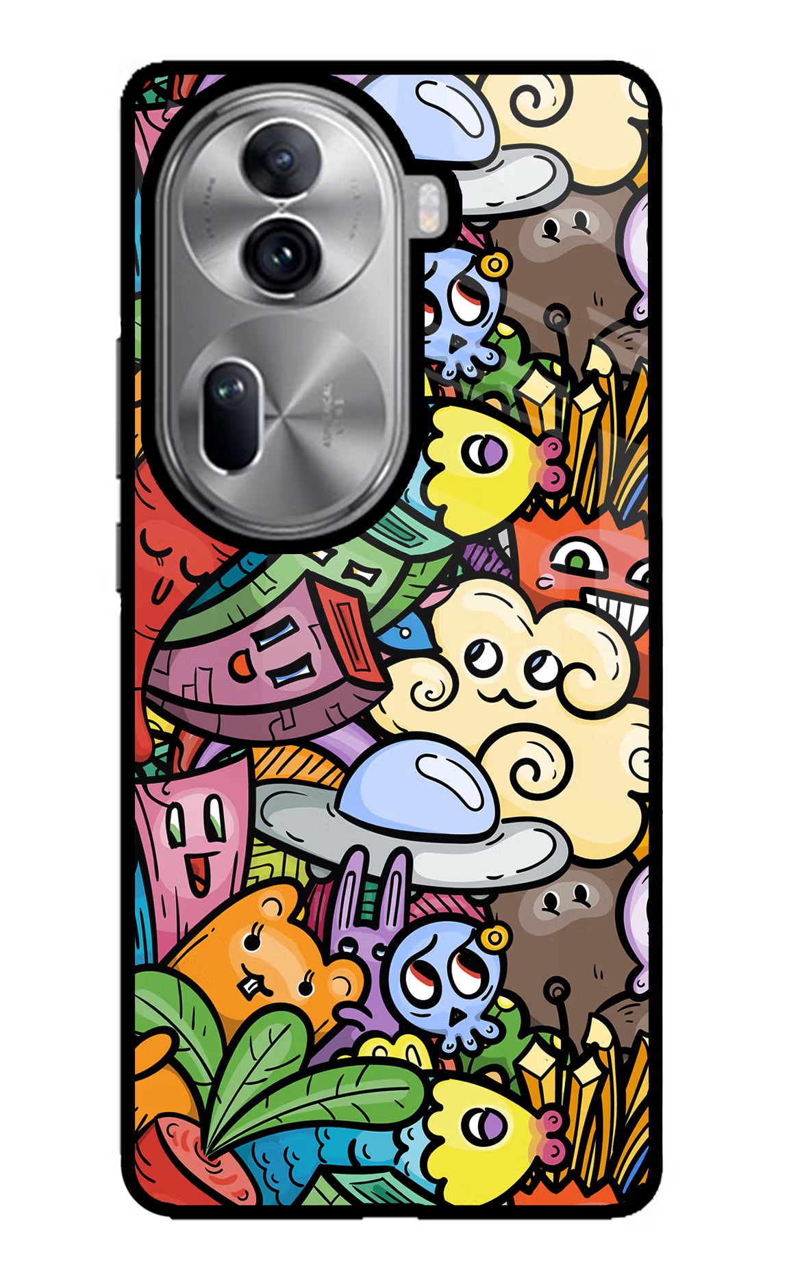 Veggie Doodle Oppo Reno11 Pro 5G Glass Case - Veggie Doodle Oppo Reno11 Pro 5G Glass Case Veggie Doodle Oppo Reno11 Pro 5G Glass Case