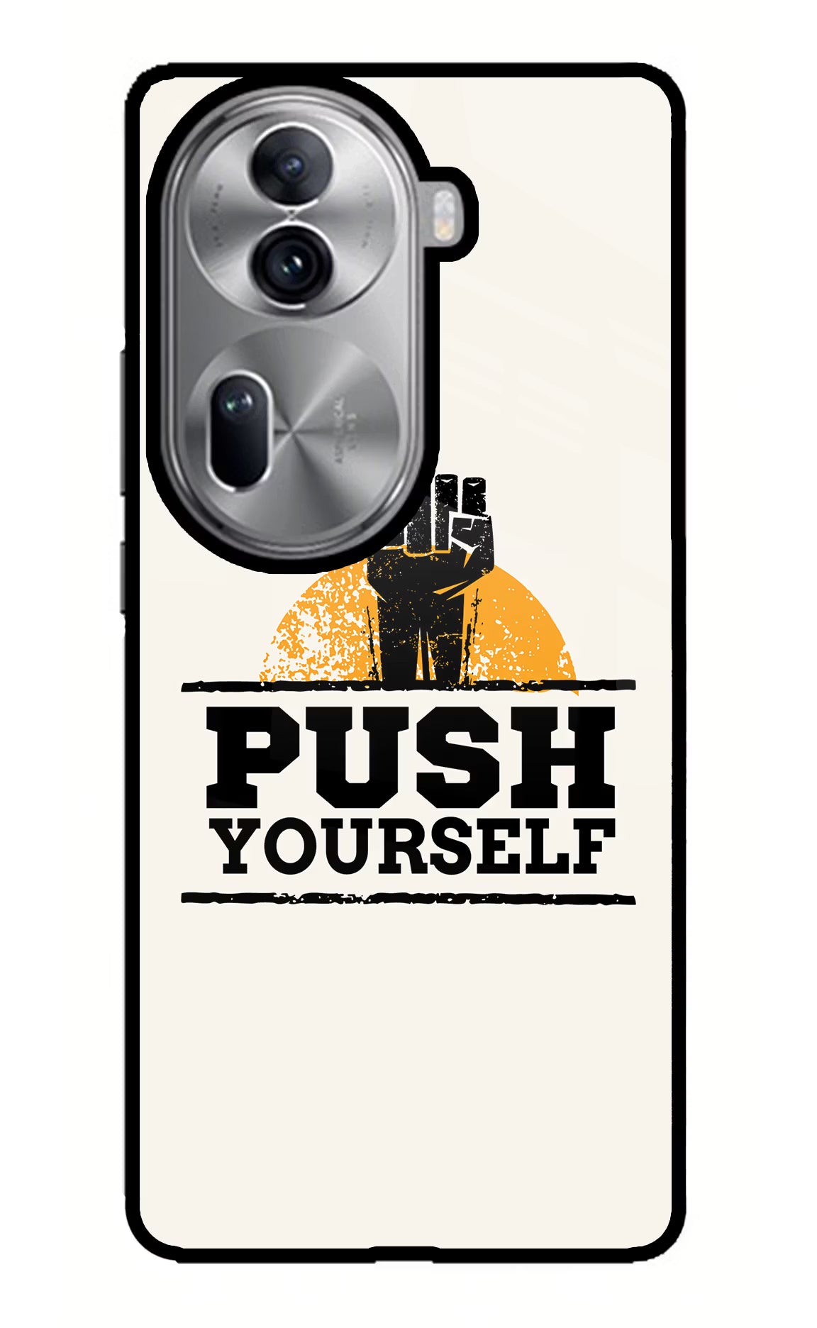 Push Yourself Oppo Reno11 Pro 5G Glass Case - Push Yourself Oppo Reno11 Pro 5G Glass Case Push Yourself Oppo Reno11 Pro 5G Glass Case
