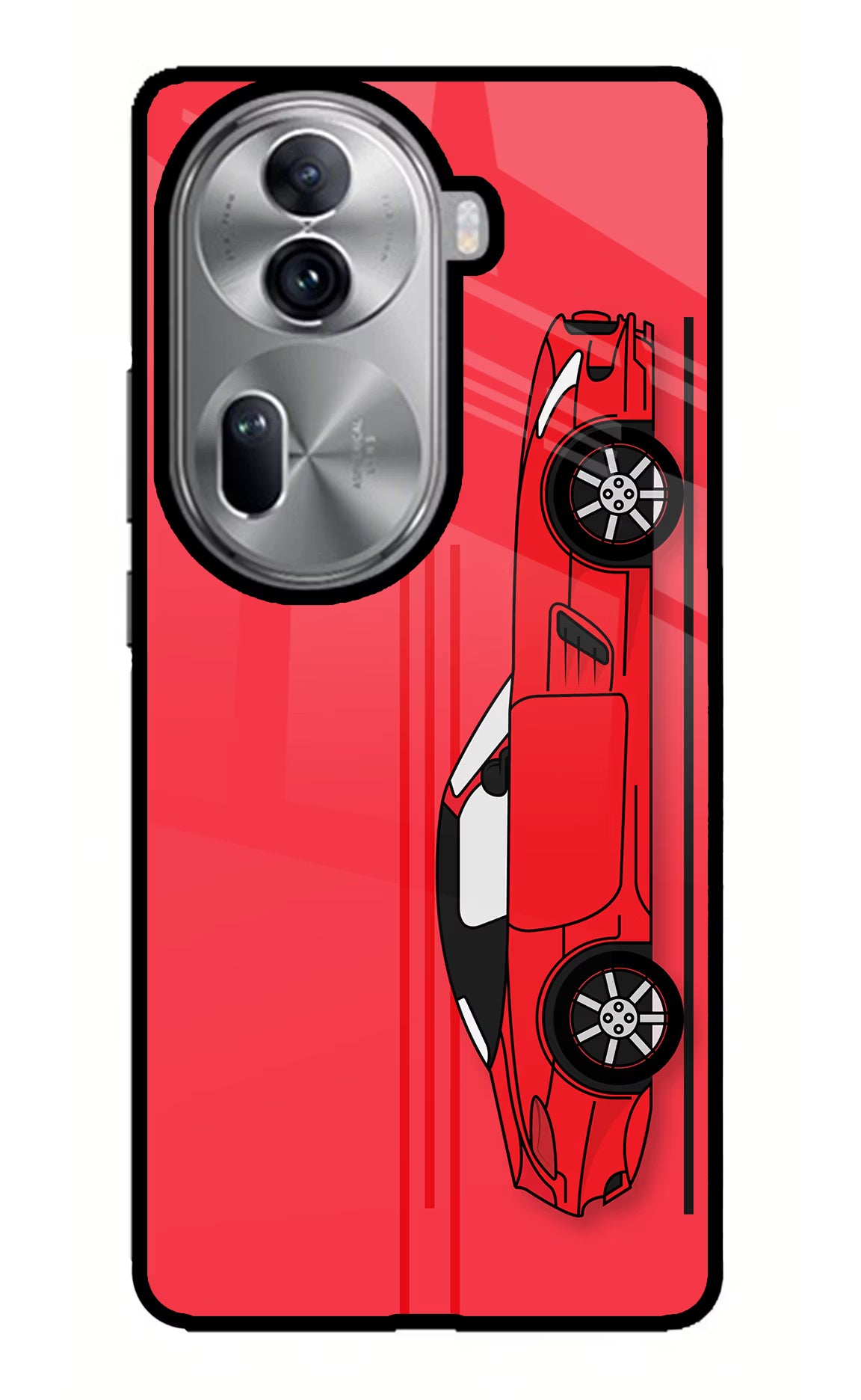 Red Velocity Oppo Reno11 Pro 5G Glass Case - Red Velocity Oppo Reno11 Pro 5G Glass Case Red Velocity Oppo Reno11 Pro 5G Glass Case