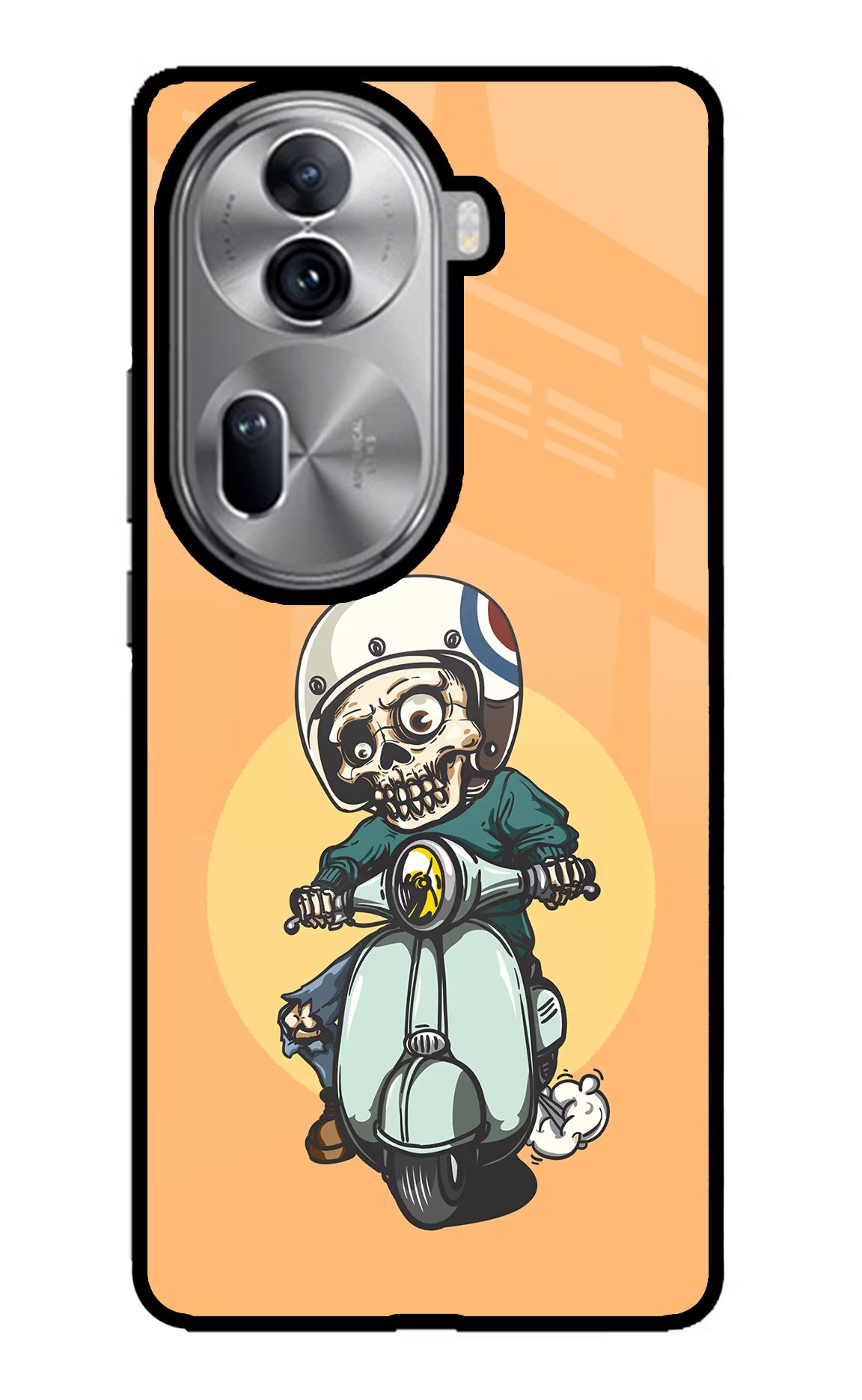 Undead Biker Oppo Reno11 Pro 5G Glass Case - Undead Biker Oppo Reno11 Pro 5G Glass Case Undead Biker Oppo Reno11 Pro 5G Glass Case