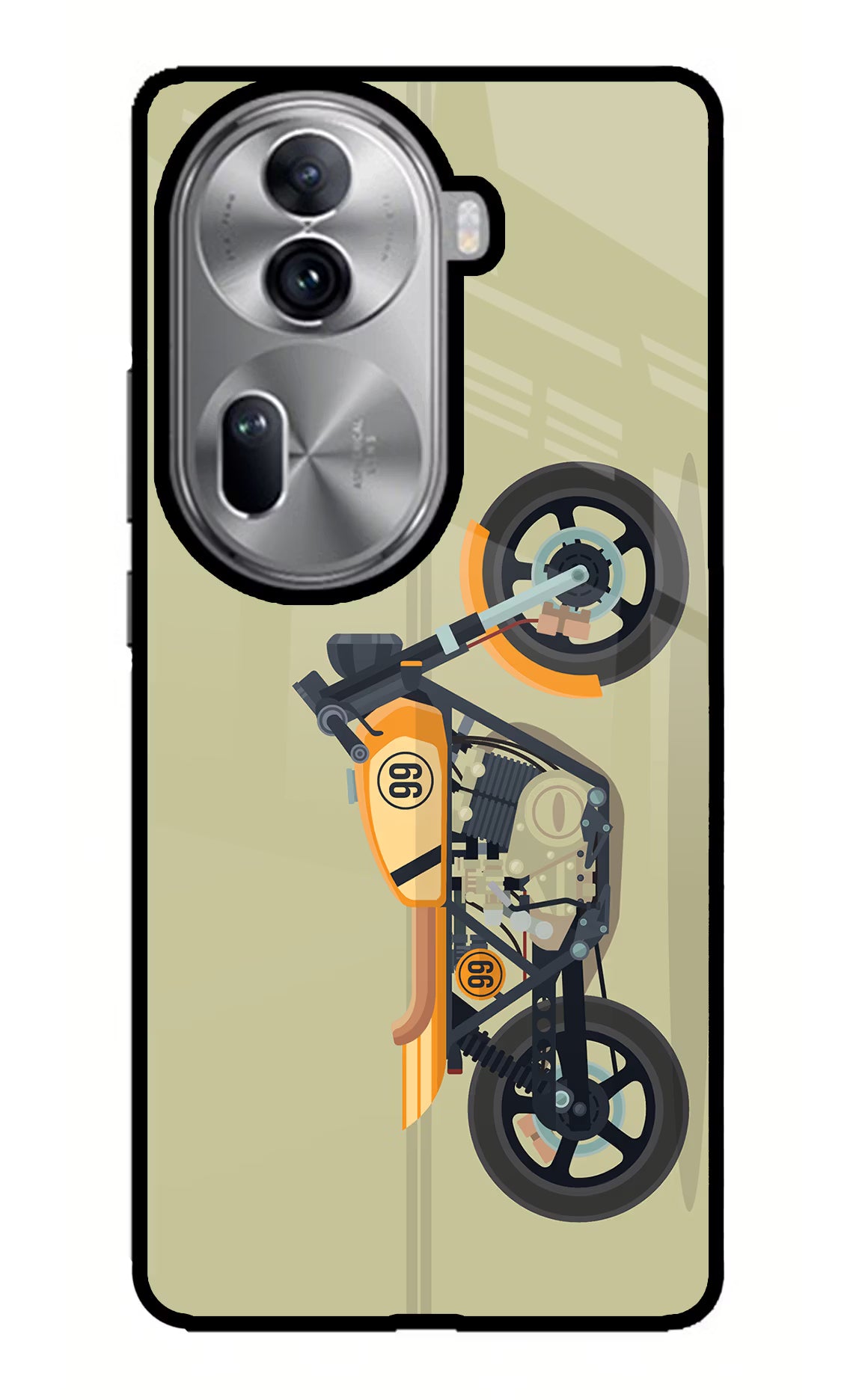 Vertical Speedster Oppo Reno11 Pro 5G Glass Case - Vertical Speedster Oppo Reno11 Pro 5G Glass Case Vertical Speedster Oppo Reno11 Pro 5G Glass Case