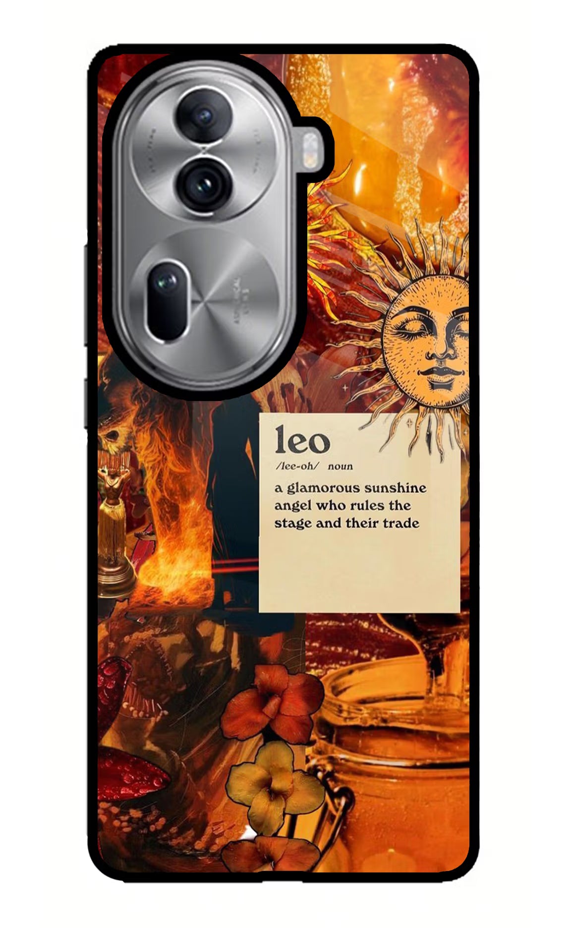 Leo Zodiac Oppo Reno11 Pro 5G Glass Case - Leo Zodiac Oppo Reno11 Pro 5G Glass Case Leo Zodiac Oppo Reno11 Pro 5G Glass Case