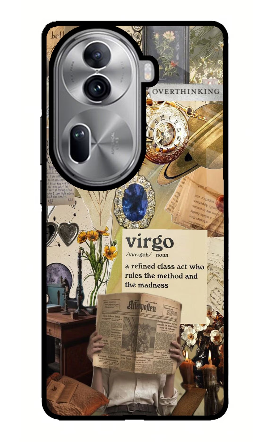 Virgo Zodiac Oppo Reno11 Pro 5G Glass Case - Virgo Zodiac Oppo Reno11 Pro 5G Glass Case Virgo Zodiac Oppo Reno11 Pro 5G Glass Case