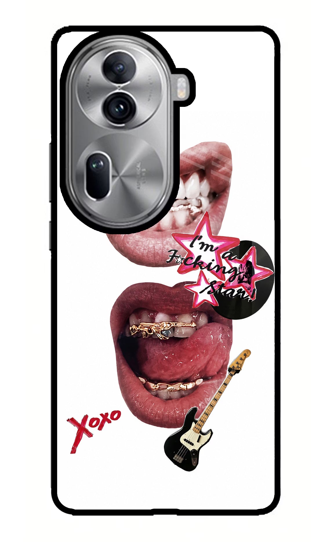 Rockstar Oppo Reno11 Pro 5G Glass Case - Rockstar Oppo Reno11 Pro 5G Glass Case Rockstar Oppo Reno11 Pro 5G Glass Case