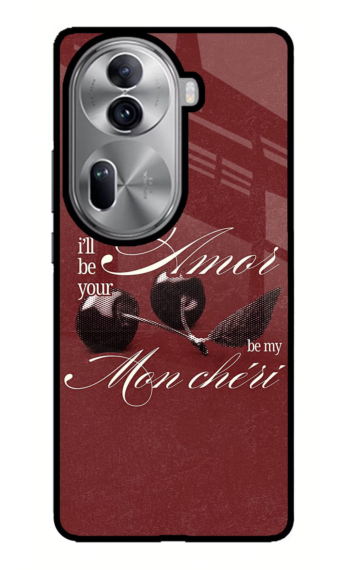 Velvet Cherry Oppo Reno11 Pro 5G Glass Case - Velvet Cherry Oppo Reno11 Pro 5G Glass Case Velvet Cherry Oppo Reno11 Pro 5G Glass Case