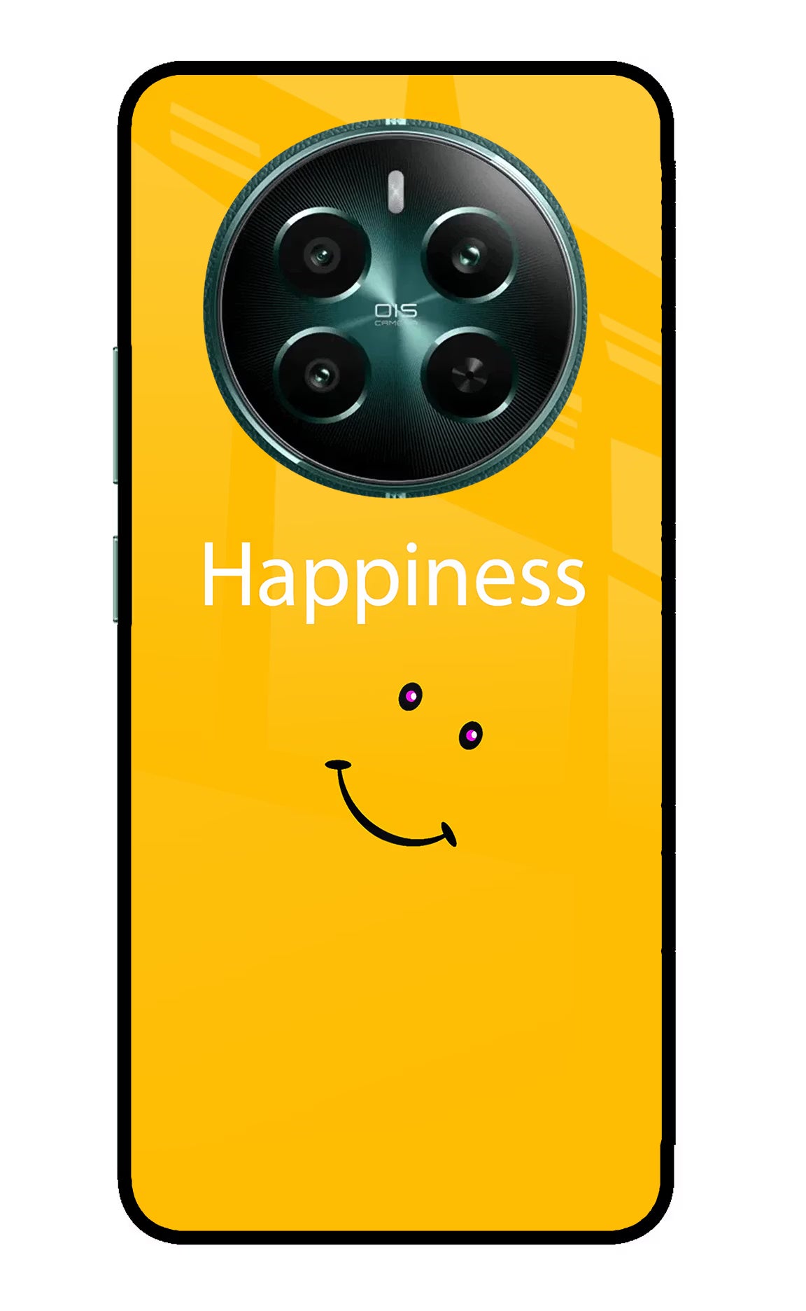 Happiness With Smiley Realme 12+ 5G Back Cover - Happiness With Smiley Realme 12+ 5G Glass Case Back Cover by Casekaro Happiness With Smiley Realme 12+ 5G Glass Case Back Cover by Casekaro