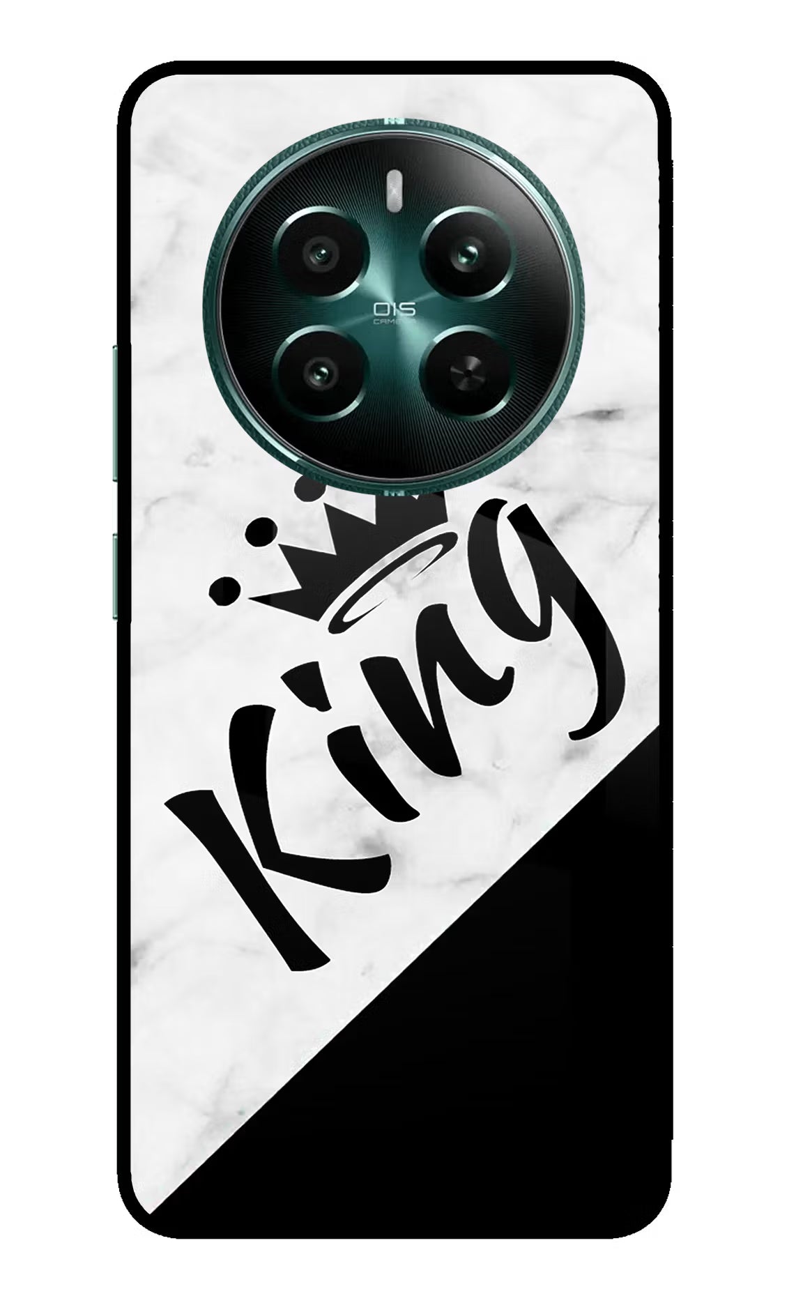 King Realme 12+ 5G Glass Case - King Realme 12+ 5G Glass Case King Realme 12+ 5G Glass Case