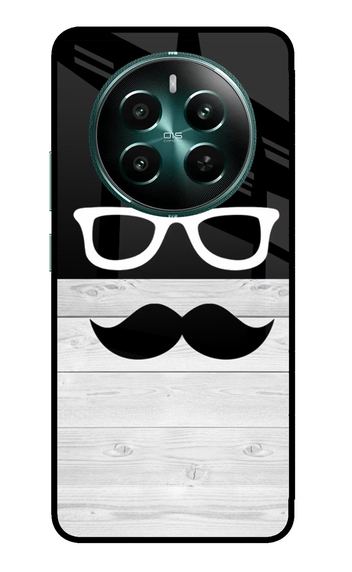 Mustache Realme 12+ 5G Glass Case - Mustache Realme 12+ 5G Glass Case Mustache Realme 12+ 5G Glass Case