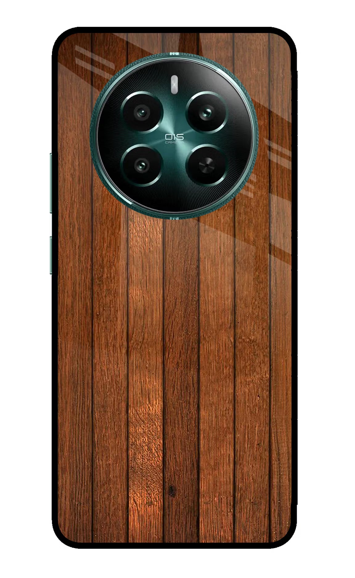 Wooden Artwork Bands Realme 12+ 5G Glass Case - Wooden Artwork Bands Realme 12+ 5G Glass Case Wooden Artwork Bands Realme 12+ 5G Glass Case