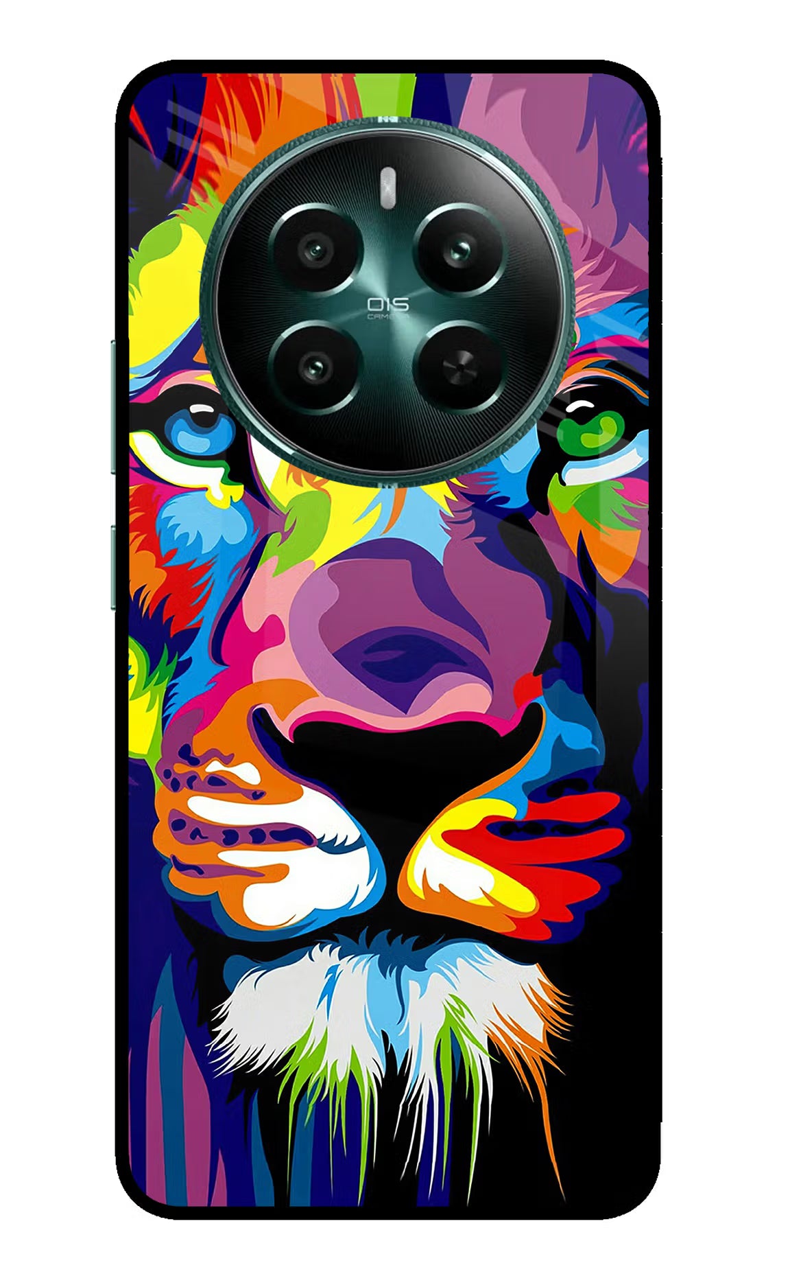 Lion Realme 12+ 5G Back Cover - Lion Realme 12+ 5G Glass Case Back Cover by Casekaro Lion Realme 12+ 5G Glass Case Back Cover by Casekaro