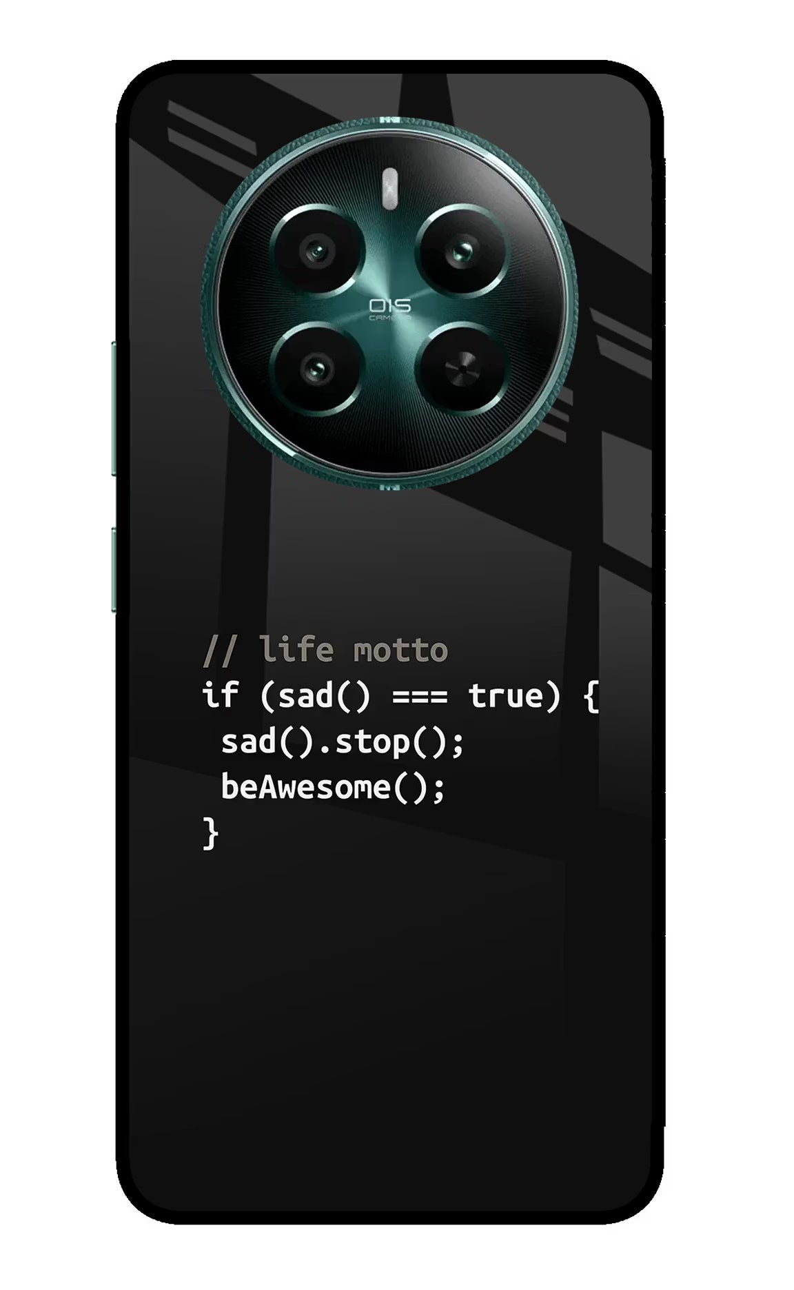 Life Motto Code Realme 12+ 5G Glass Case - Life Motto Code Realme 12+ 5G Glass Case Life Motto Code Realme 12+ 5G Glass Case