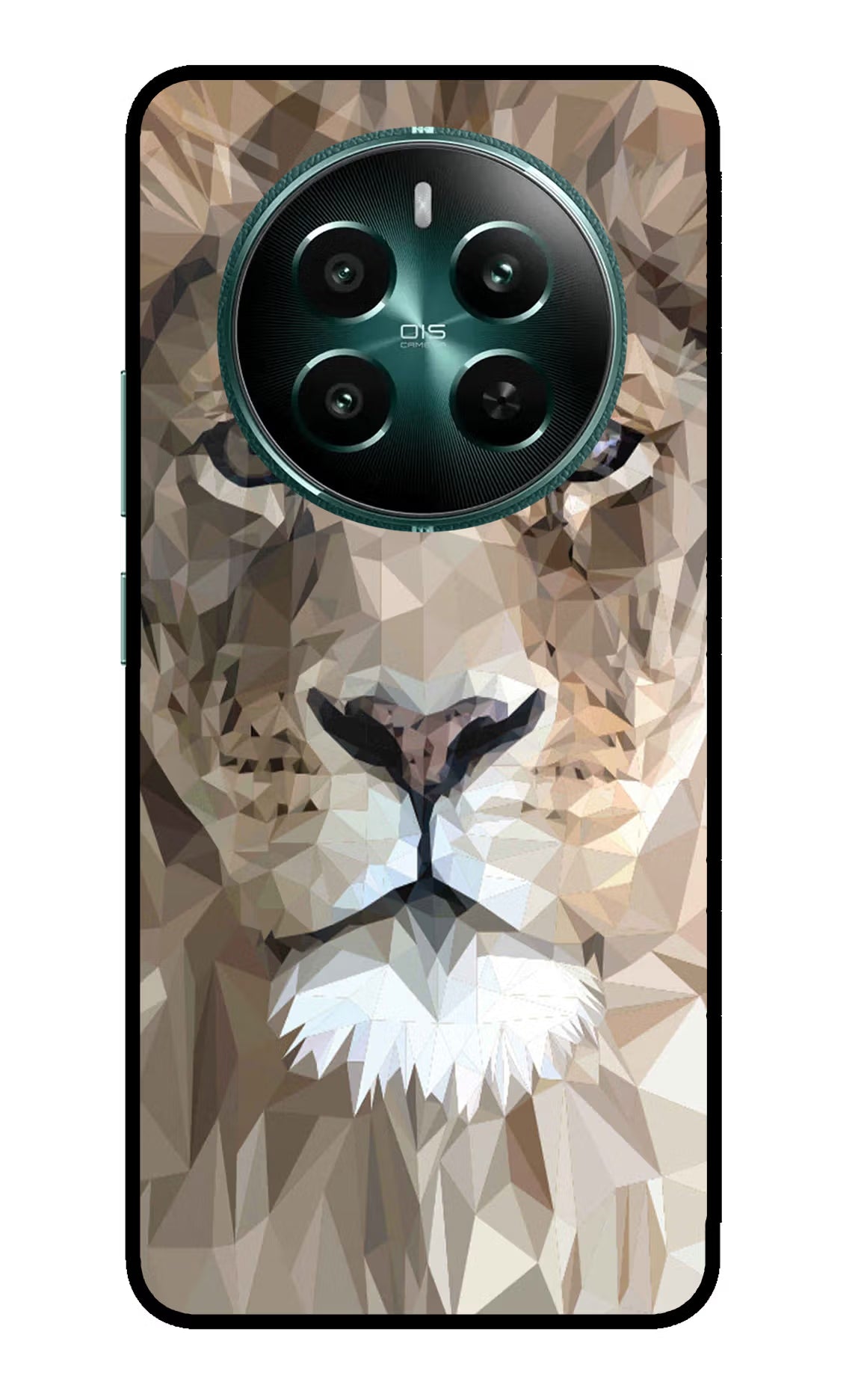 Lion Art Realme 12+ 5G Back Cover - Lion Art Realme 12+ 5G Glass Case Back Cover by Casekaro Lion Art Realme 12+ 5G Glass Case Back Cover by Casekaro