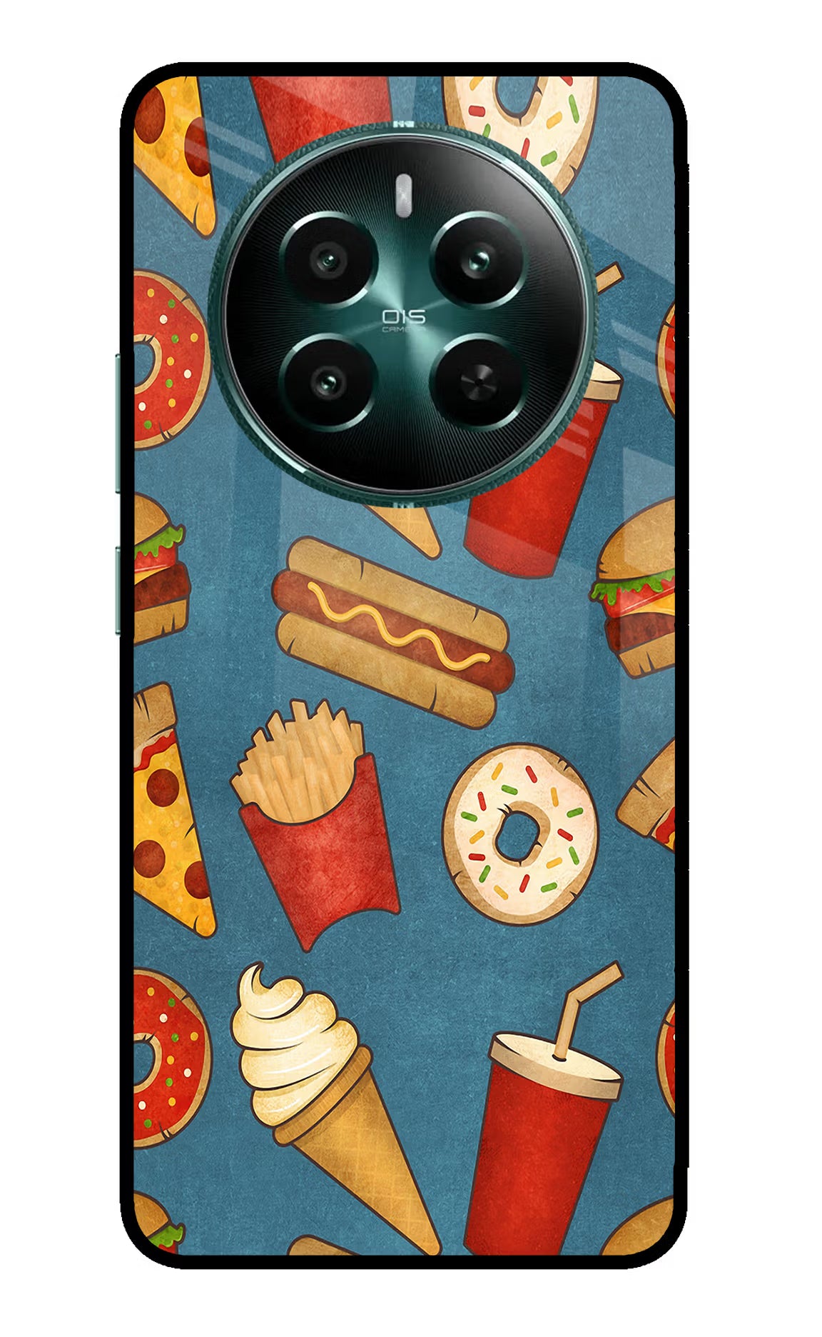 Foodie Realme 12+ 5G Glass Case - Foodie Realme 12+ 5G Glass Case Foodie Realme 12+ 5G Glass Case