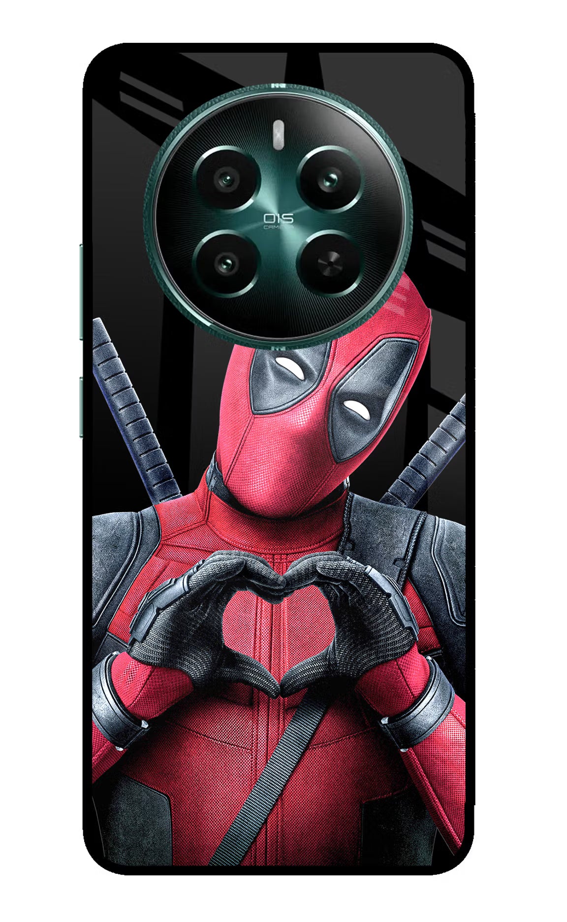 Deadpool Realme 12+ 5G Glass Case - Deadpool Realme 12+ 5G Glass Case Deadpool Realme 12+ 5G Glass Case