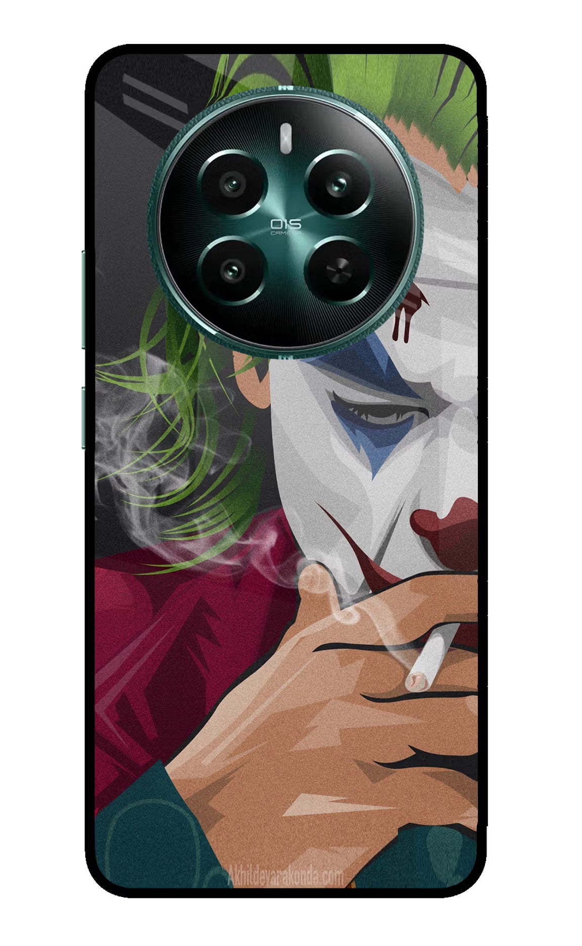 Joker Smoking Realme 12+ 5G Back Cover - Joker Smoking Realme 12+ 5G Glass Case Back Cover by Casekaro Joker Smoking Realme 12+ 5G Glass Case Back Cover by Casekaro