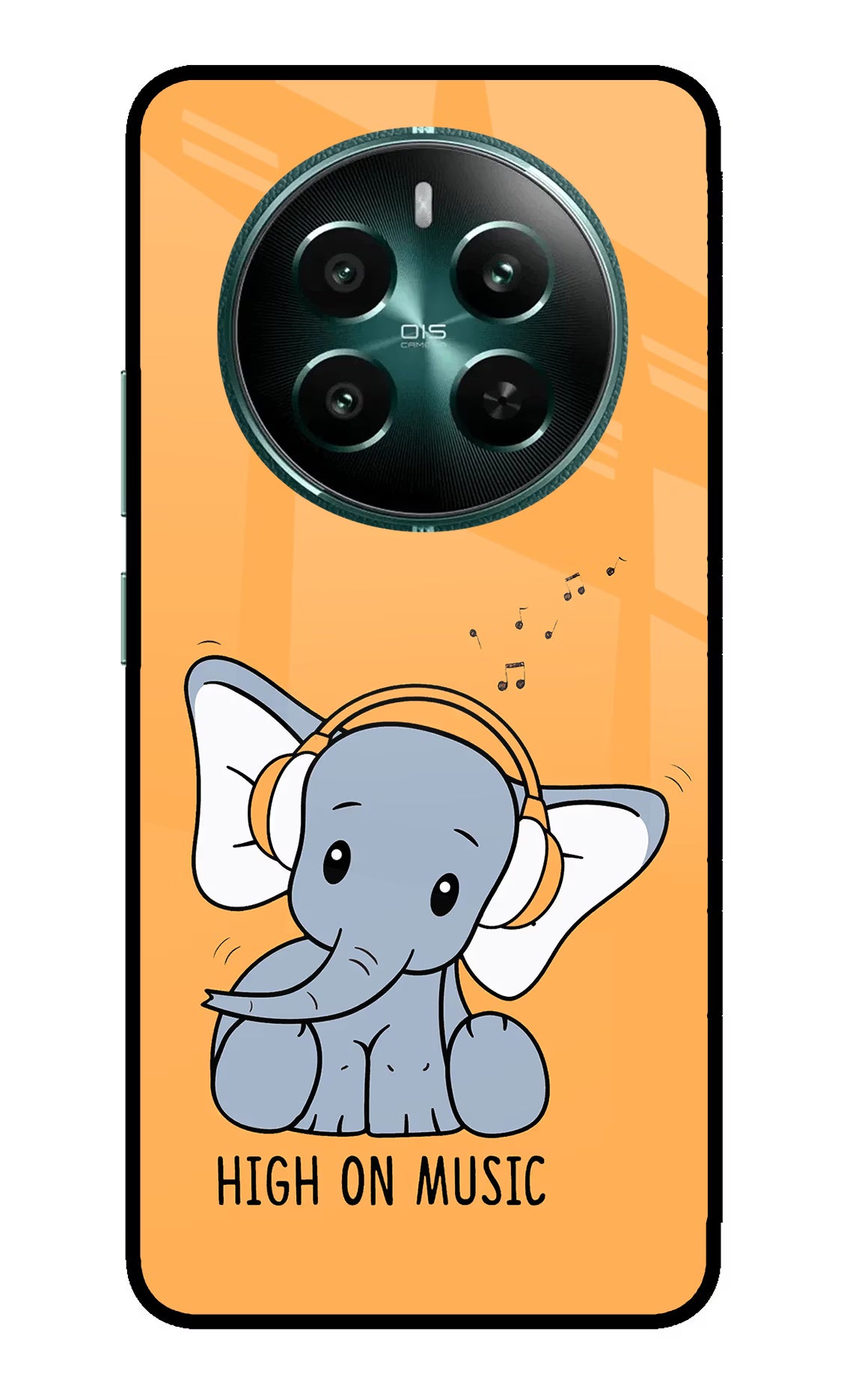 High On Music Realme 12+ 5G Glass Case - High On Music Realme 12+ 5G Glass Case High On Music Realme 12+ 5G Glass Case