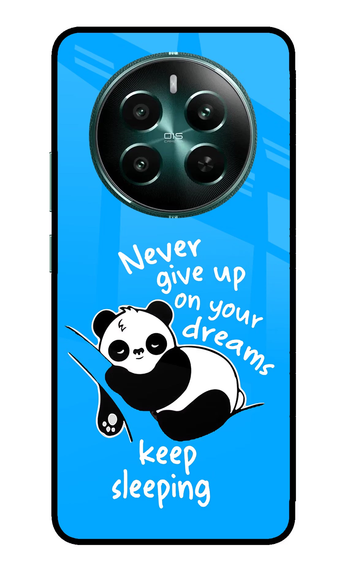 Keep Sleeping Realme 12+ 5G Back Cover - Keep Sleeping Realme 12+ 5G Glass Case Back Cover by Casekaro Keep Sleeping Realme 12+ 5G Glass Case Back Cover by Casekaro