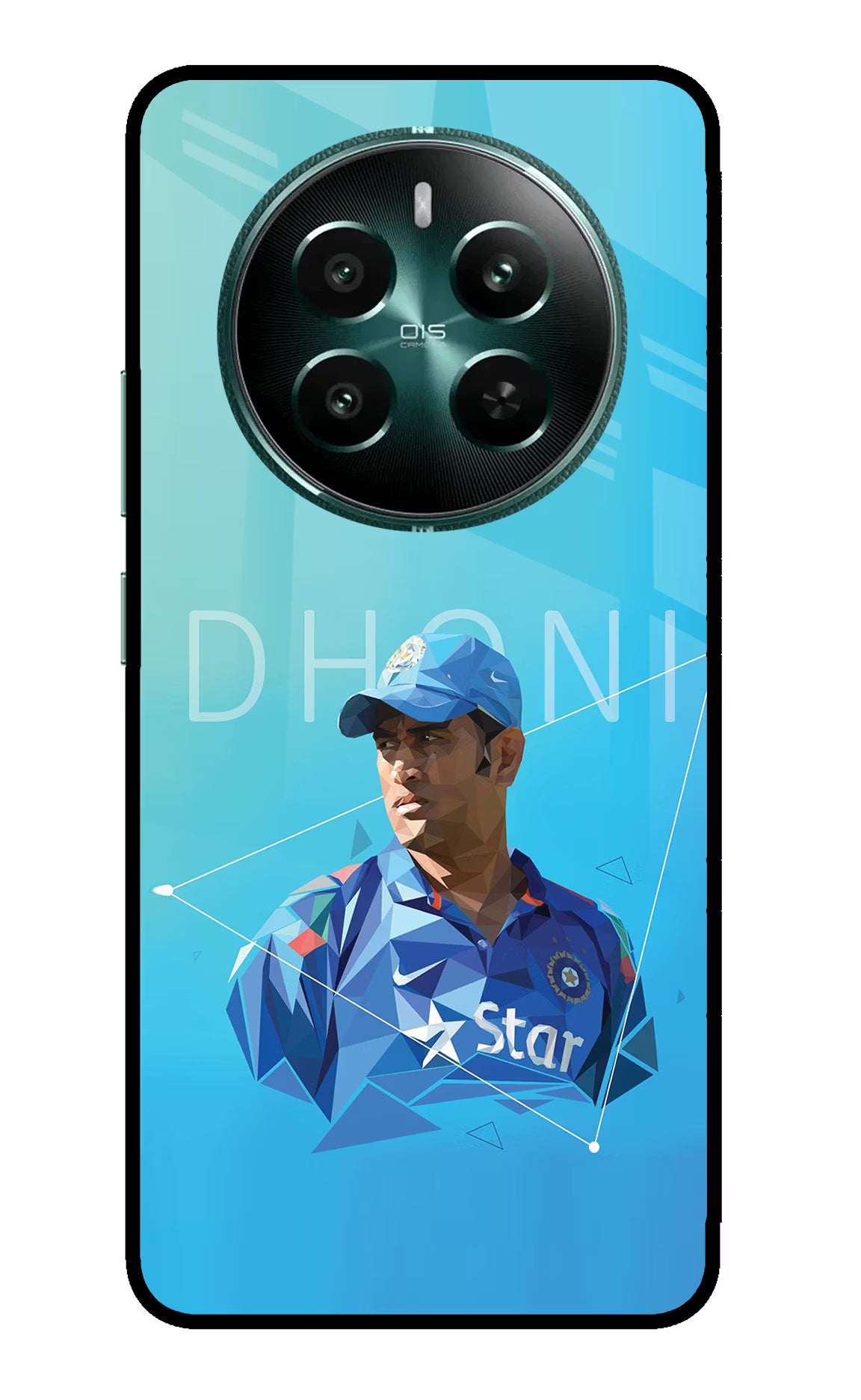 Dhoni Artwork Realme 12+ 5G Glass Case - Dhoni Artwork Realme 12+ 5G Glass Case Dhoni Artwork Realme 12+ 5G Glass Case