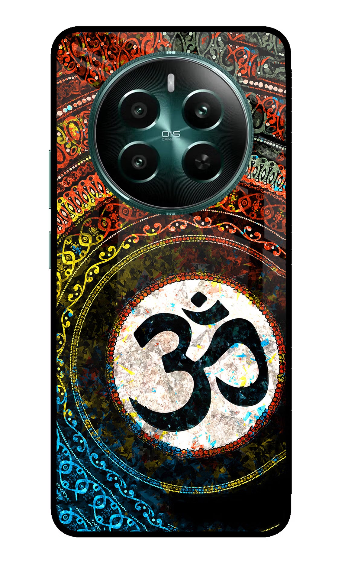 Om Cultural Realme 12+ 5G Glass Case - Om Cultural Realme 12+ 5G Glass Case Om Cultural Realme 12+ 5G Glass Case