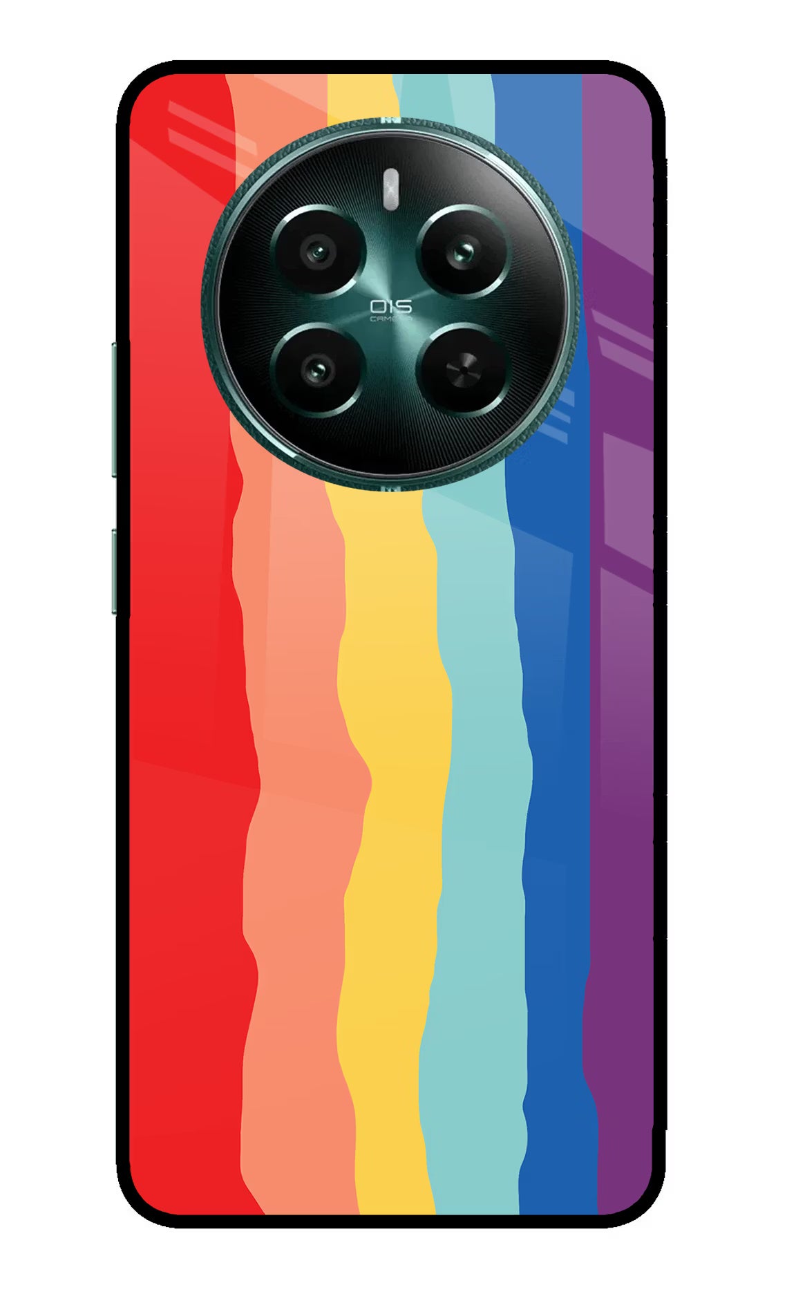 Rainbow Realme 12+ 5G Glass Case - Rainbow Realme 12+ 5G Glass Case Rainbow Realme 12+ 5G Glass Case