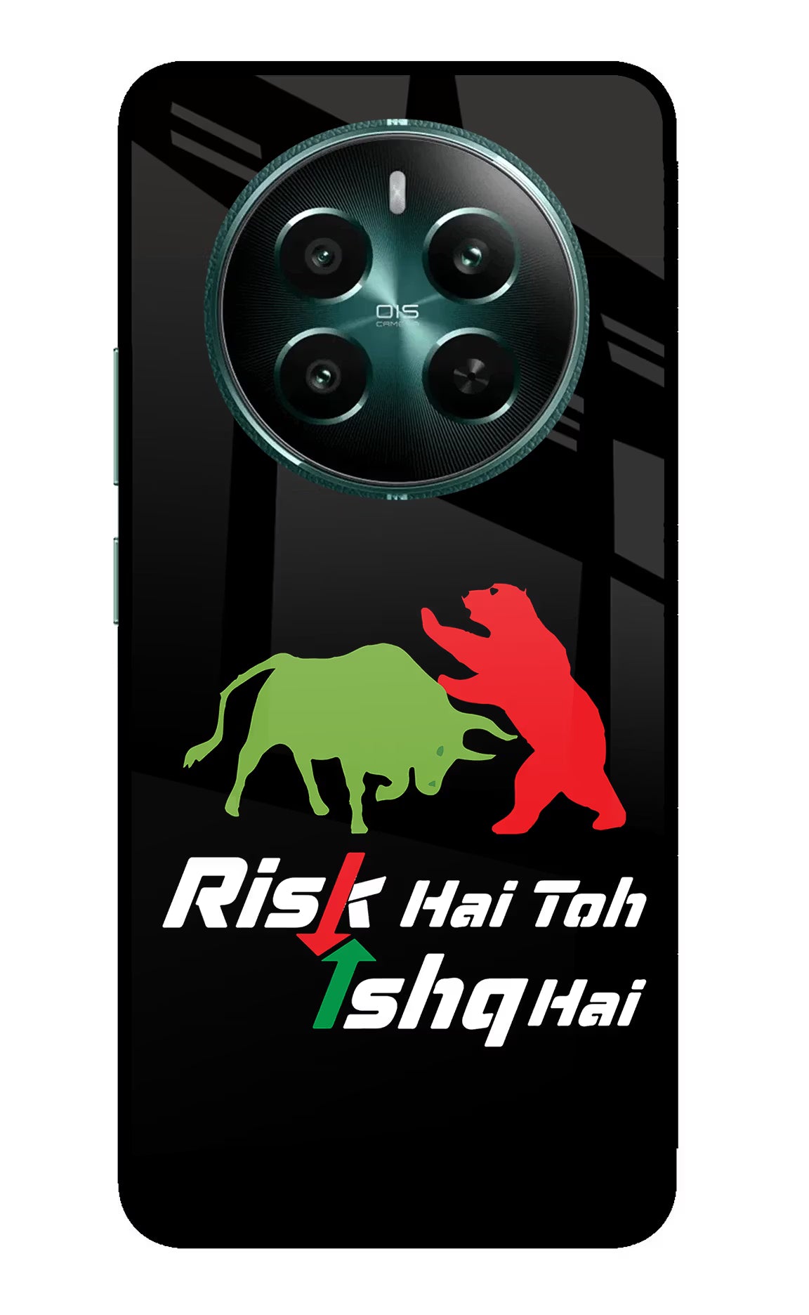 Risk Hai Toh Ishq Hai Realme 12+ 5G Glass Case - Risk Hai Toh Ishq Hai Realme 12+ 5G Glass Case Risk Hai Toh Ishq Hai Realme 12+ 5G Glass Case