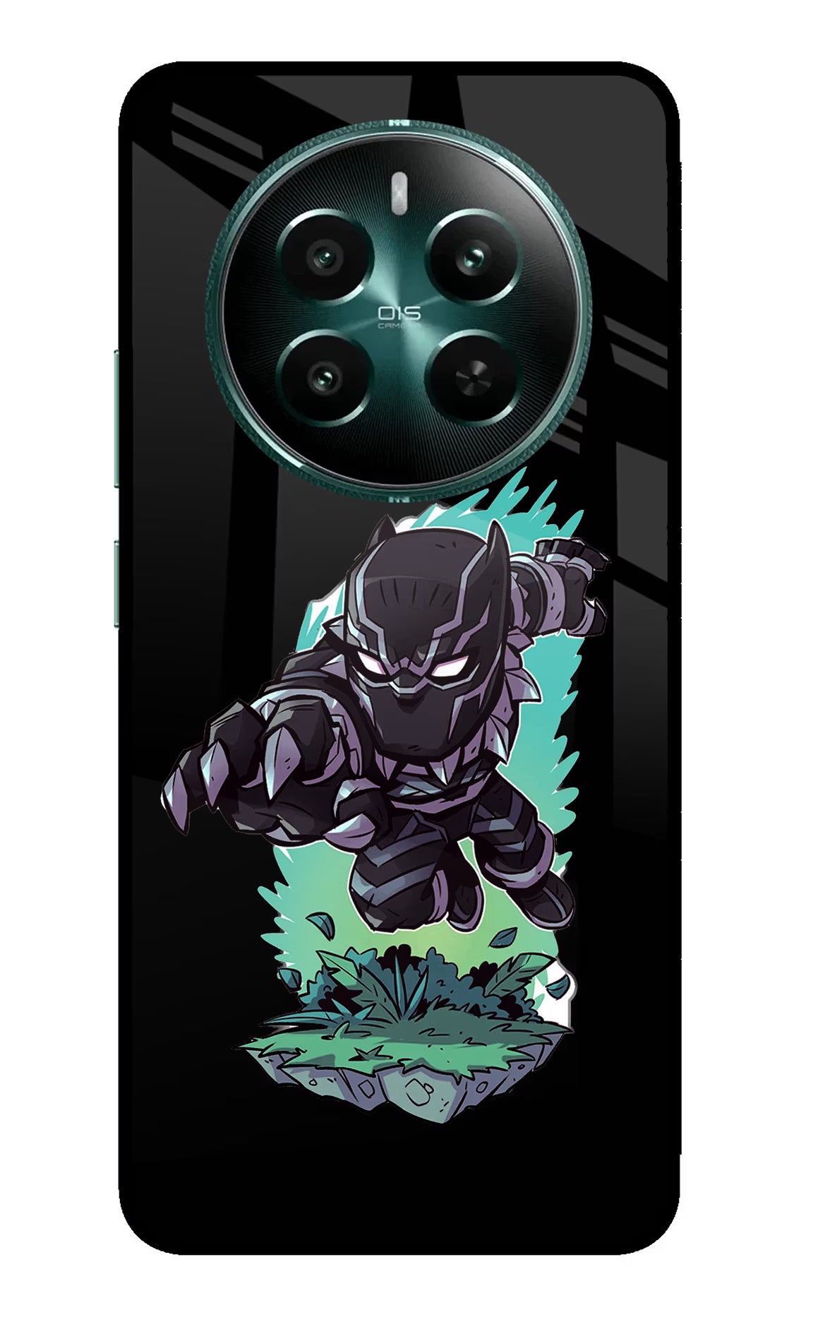 Black Panther Realme 12+ 5G Glass Case - Black Panther Realme 12+ 5G Glass Case Black Panther Realme 12+ 5G Glass Case