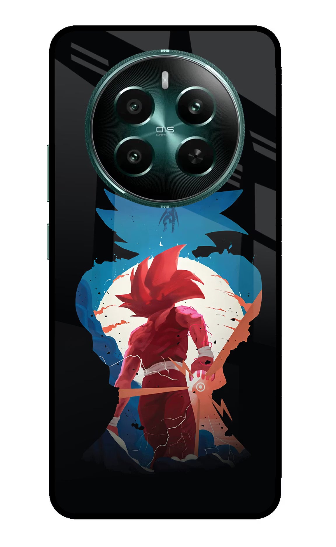 Goku Realme 12+ 5G Glass Case - Goku Realme 12+ 5G Glass Case Goku Realme 12+ 5G Glass Case