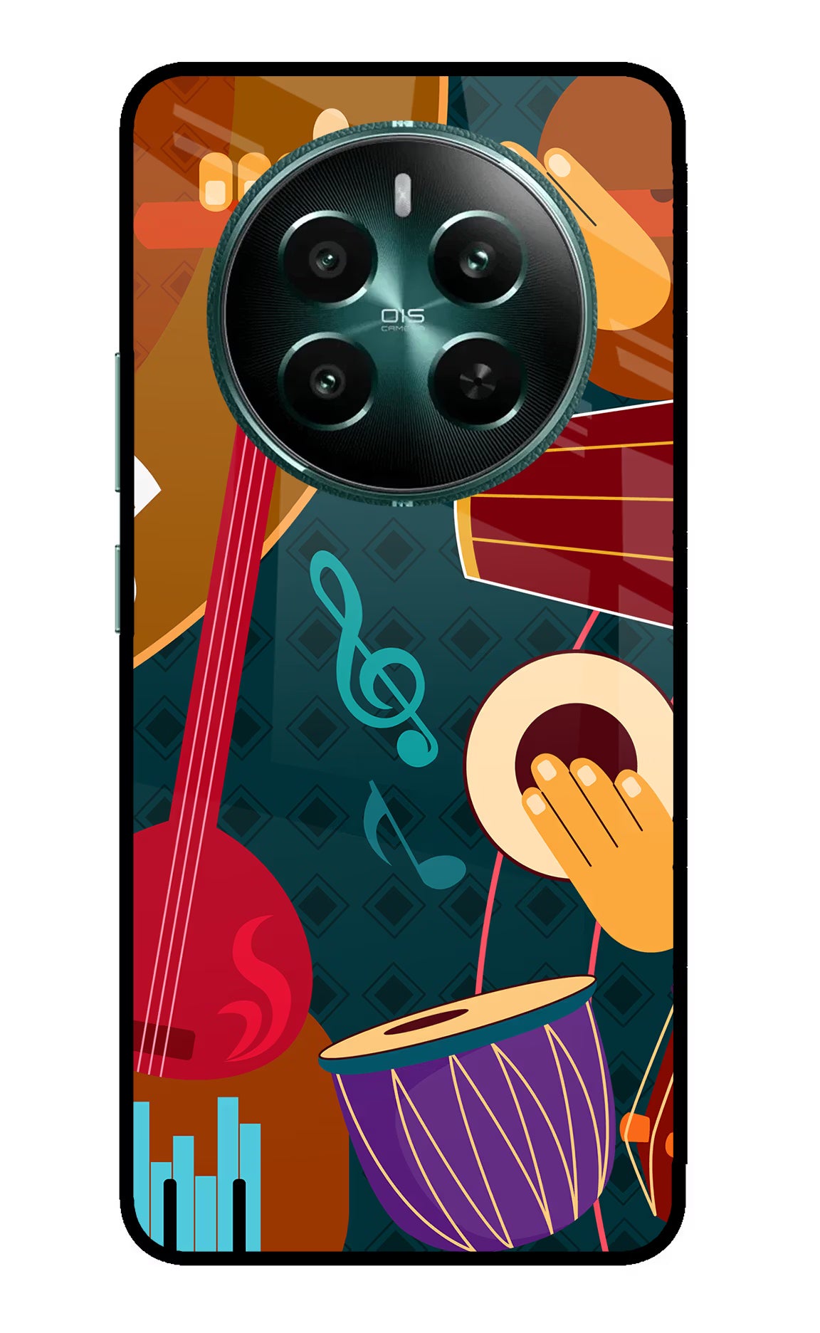 Music Instrument Realme 12+ 5G Glass Case - Music Instrument Realme 12+ 5G Glass Case Music Instrument Realme 12+ 5G Glass Case