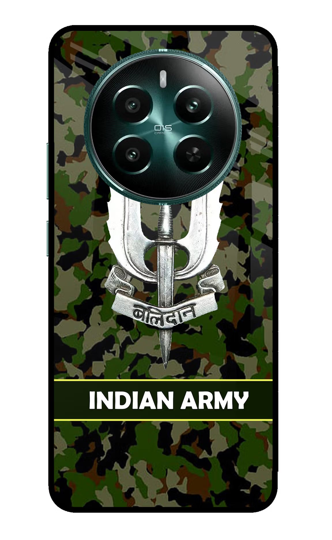 Balidan Indian Logo Realme 12+ 5G Glass Case - Balidan Indian Logo Realme 12+ 5G Glass Case Balidan Indian Logo Realme 12+ 5G Glass Case