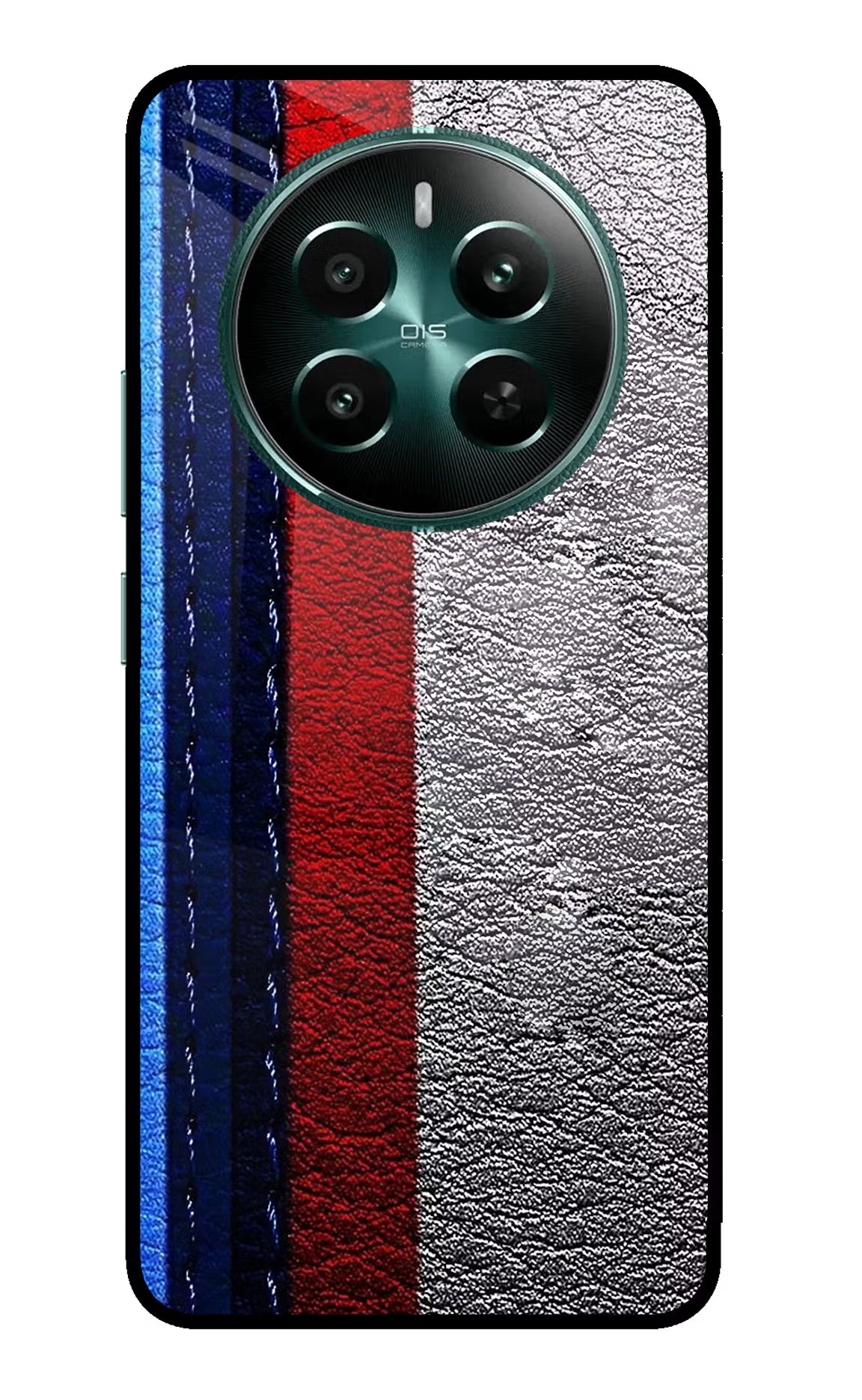 BMW Stripes Realme 12+ 5G Glass Case - BMW Stripes Realme 12+ 5G Glass Case BMW Stripes Realme 12+ 5G Glass Case
