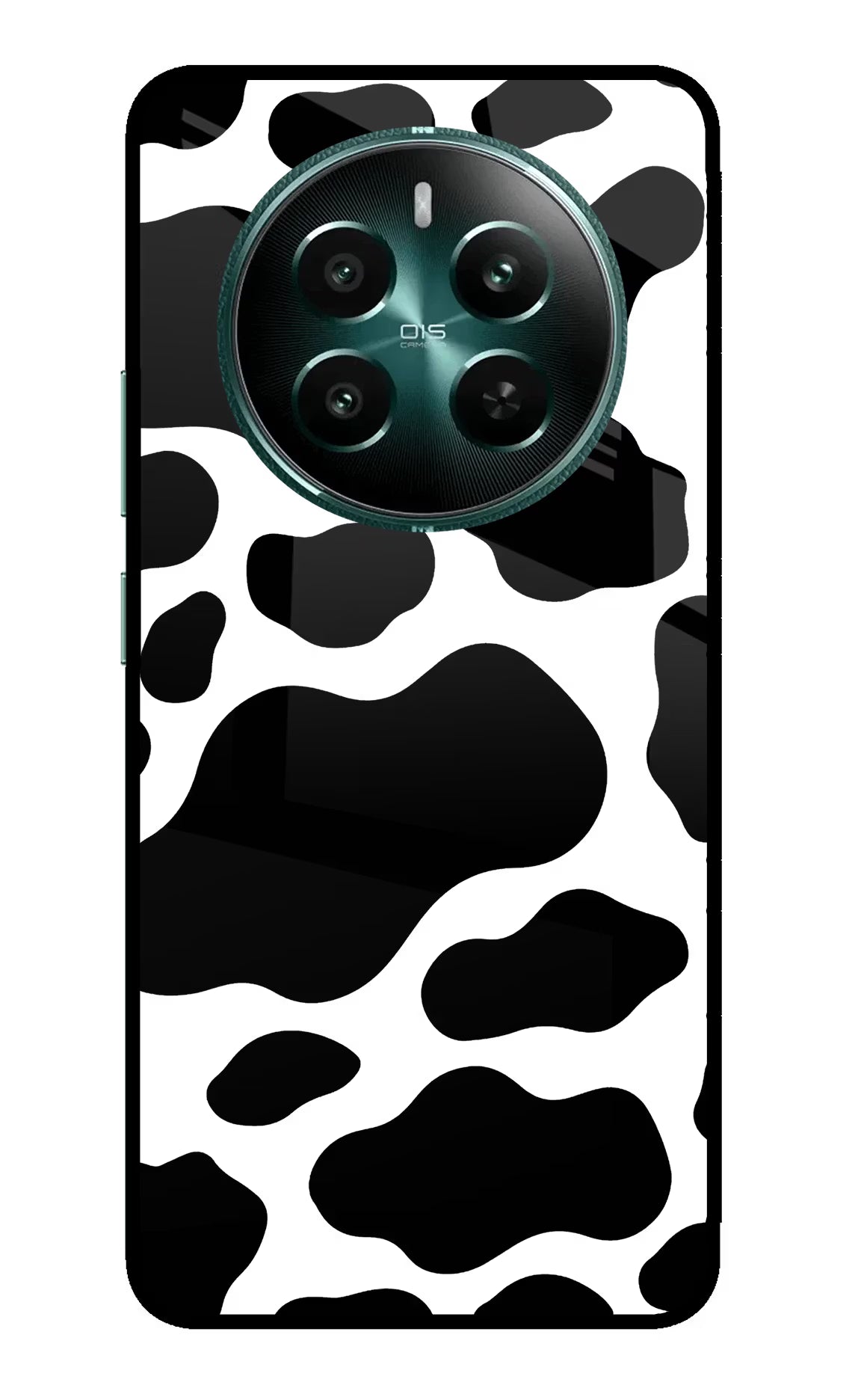 Cow Spots Realme 12+ 5G Glass Case - Cow Spots Realme 12+ 5G Glass Case Cow Spots Realme 12+ 5G Glass Case