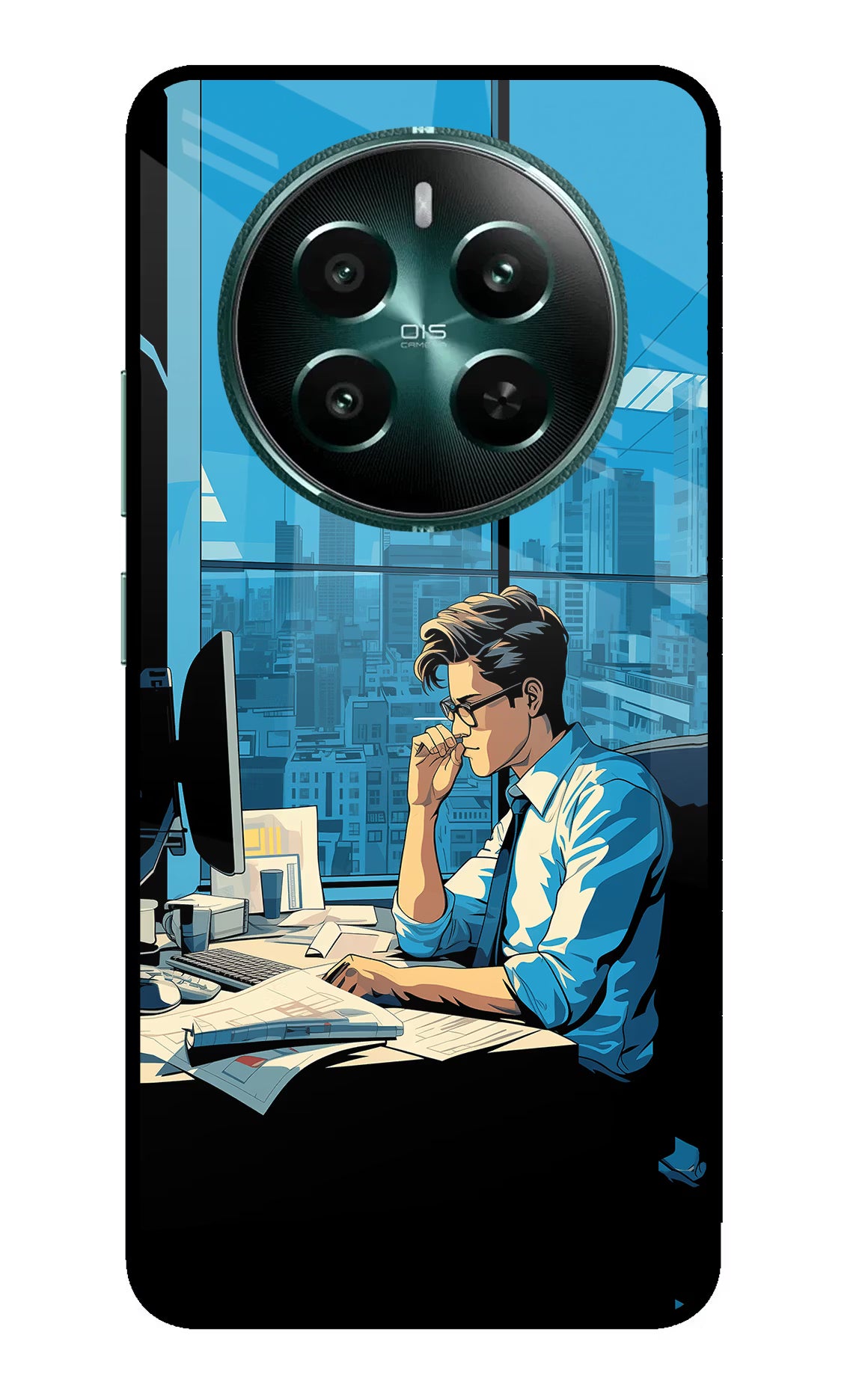 Focused Hustler (AI Generated) Realme 12+ 5G Glass Case - Focused Hustler (AI Generated) Realme 12+ 5G Glass Case Focused Hustler (AI Generated) Realme 12+ 5G Glass Case