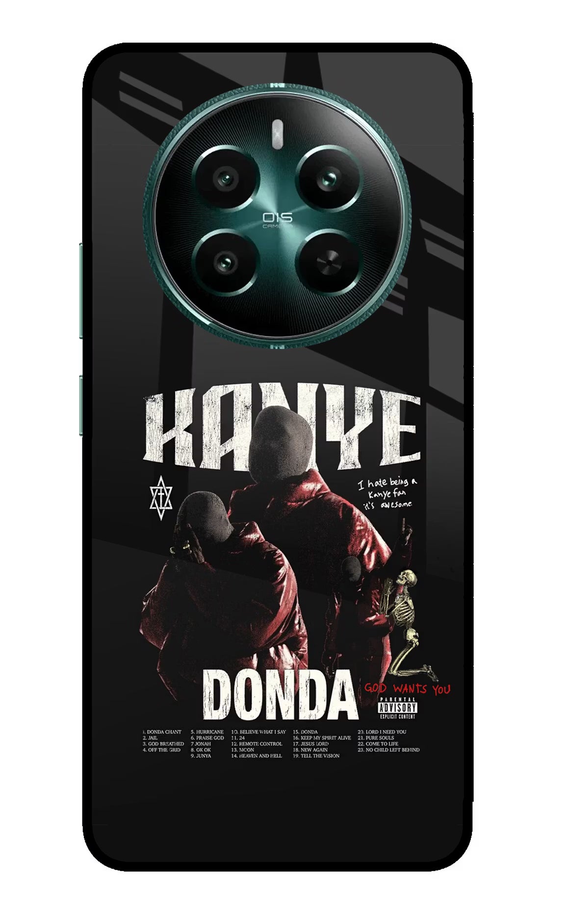 Donda Kanye West Realme 12+ 5G Glass Case - Donda Kanye West Realme 12+ 5G Glass Case Donda Kanye West Realme 12+ 5G Glass Case