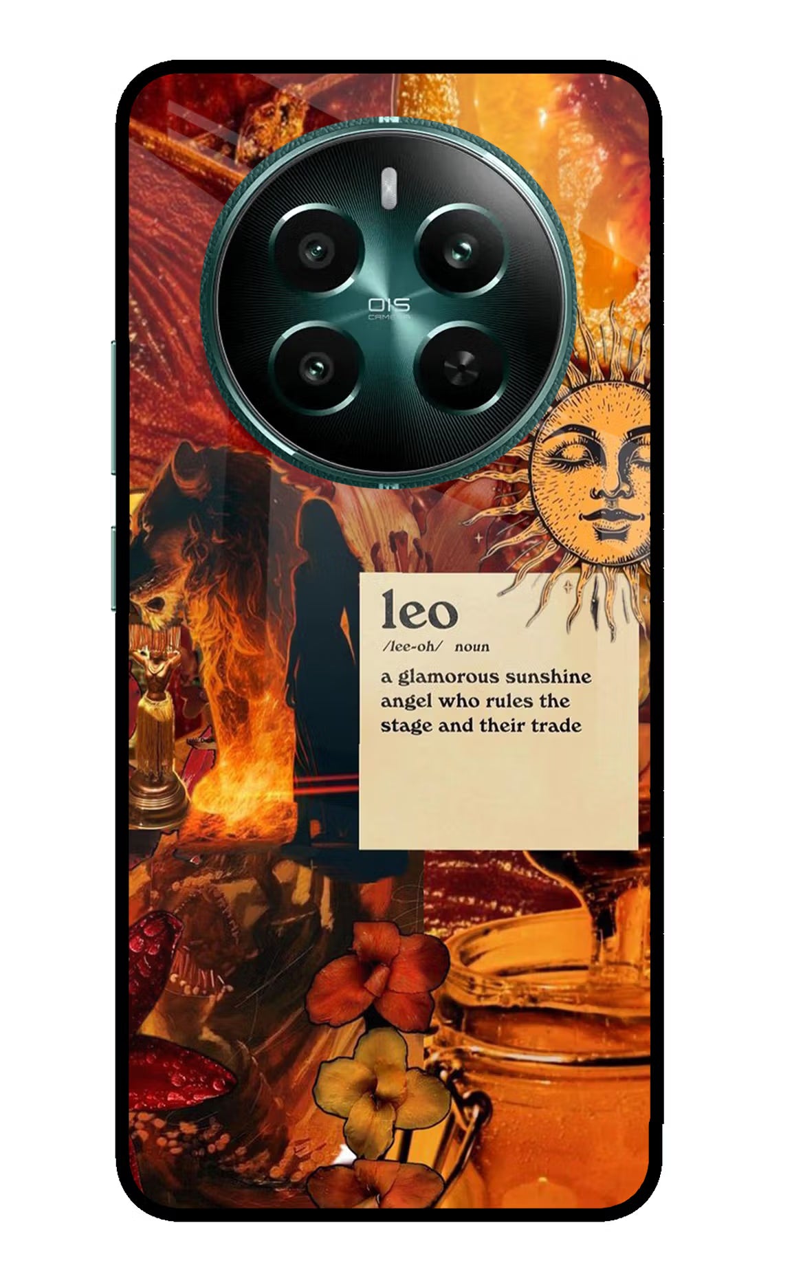 Leo Zodiac Realme 12+ 5G Glass Case - Leo Zodiac Realme 12+ 5G Glass Case Leo Zodiac Realme 12+ 5G Glass Case