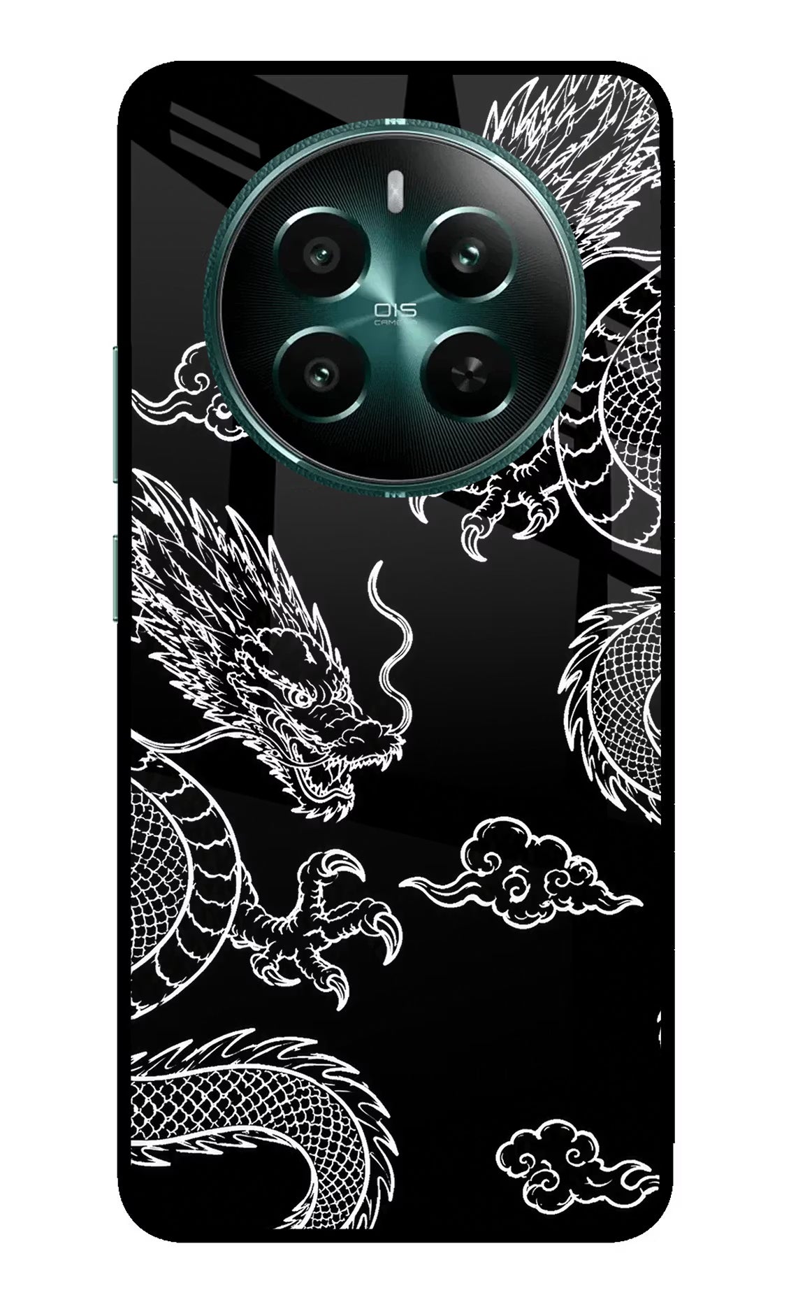 Twin Dragons Realme 12+ 5G Glass Case - Twin Dragons Realme 12+ 5G Glass Case Twin Dragons Realme 12+ 5G Glass Case