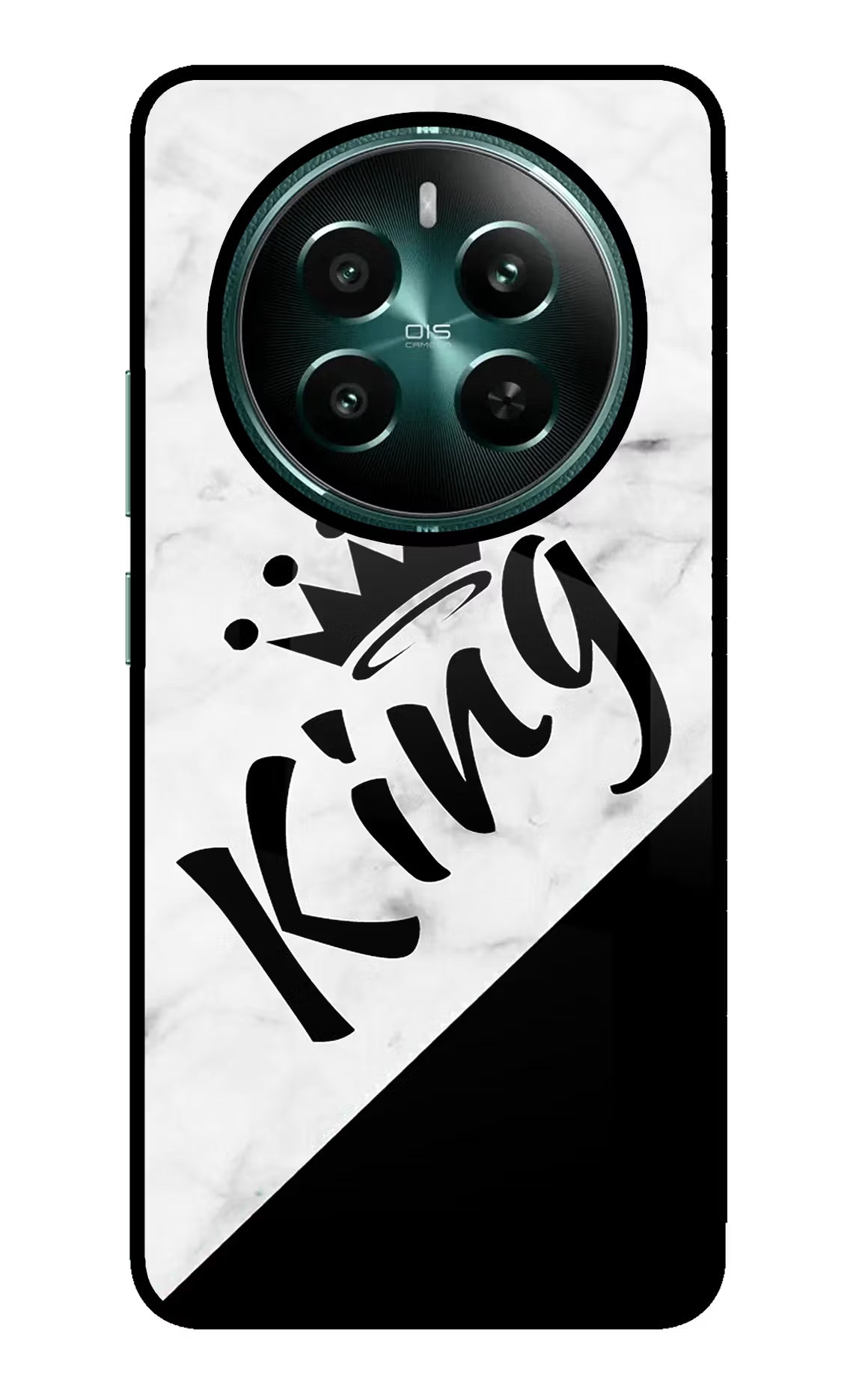 King Realme P1 5G Back Cover - King Realme P1 5G Glass Case Back Cover by Casekaro King Realme P1 5G Glass Case Back Cover by Casekaro