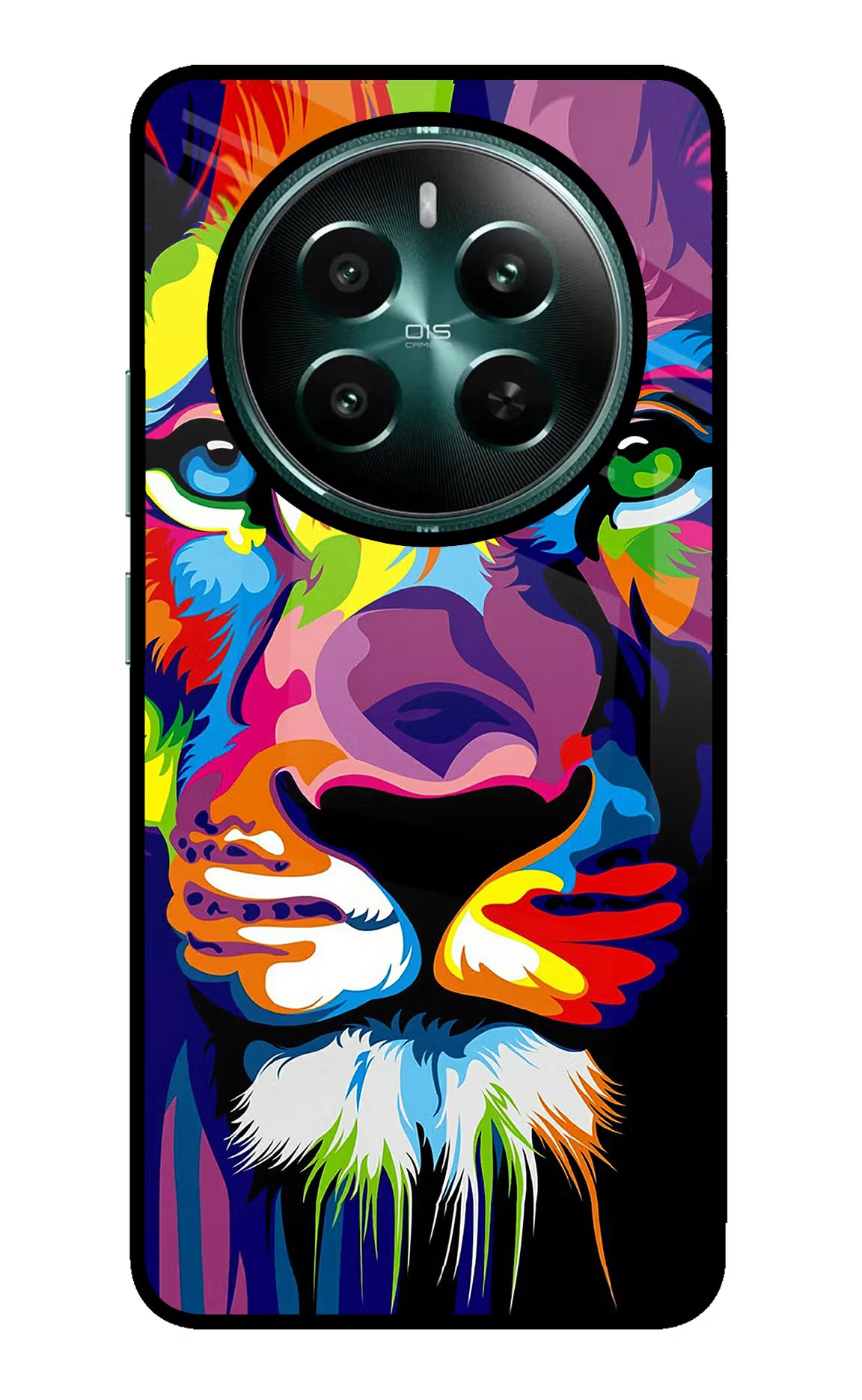 Lion Realme P1 5G Back Cover - Lion Realme P1 5G Glass Case Back Cover by Casekaro Lion Realme P1 5G Glass Case Back Cover by Casekaro