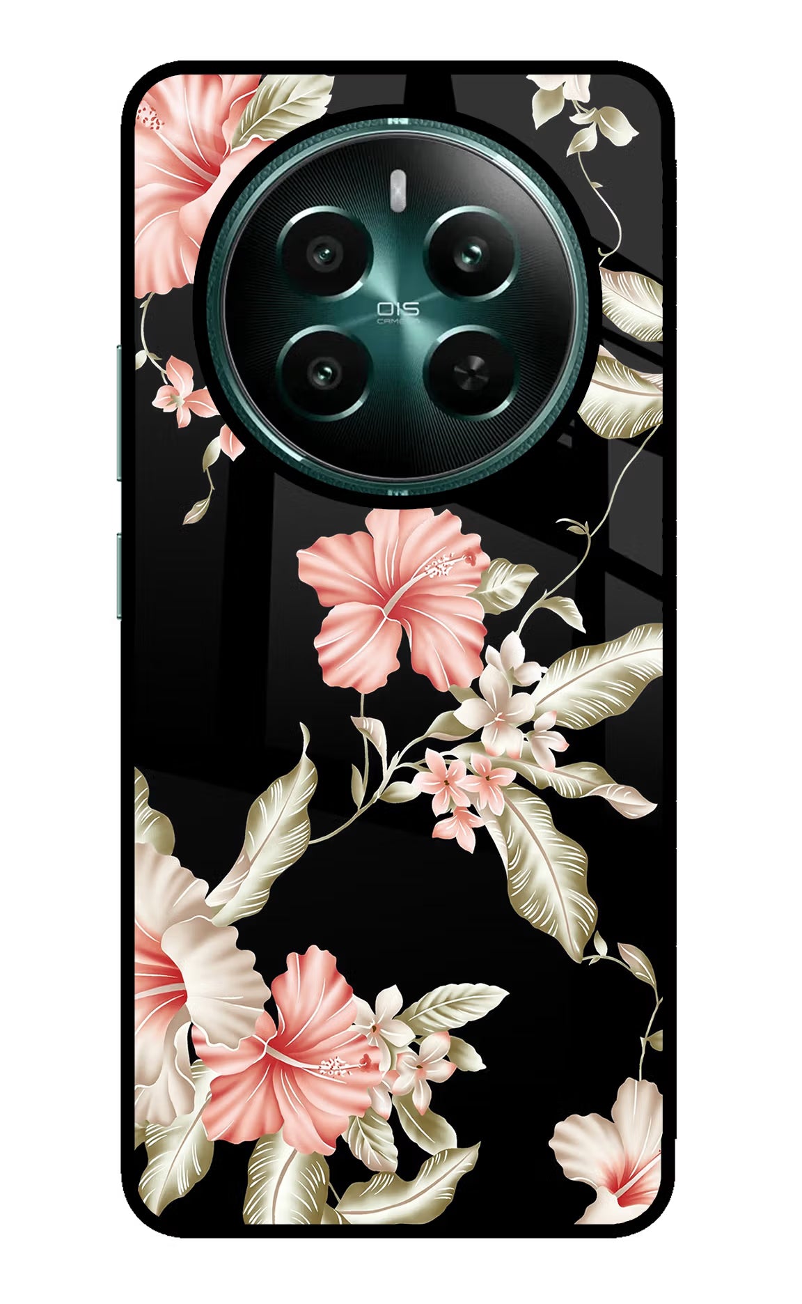 Flowers Realme P1 5G Back Cover - Flowers Realme P1 5G Glass Case Back Cover by Casekaro Flowers Realme P1 5G Glass Case Back Cover by Casekaro