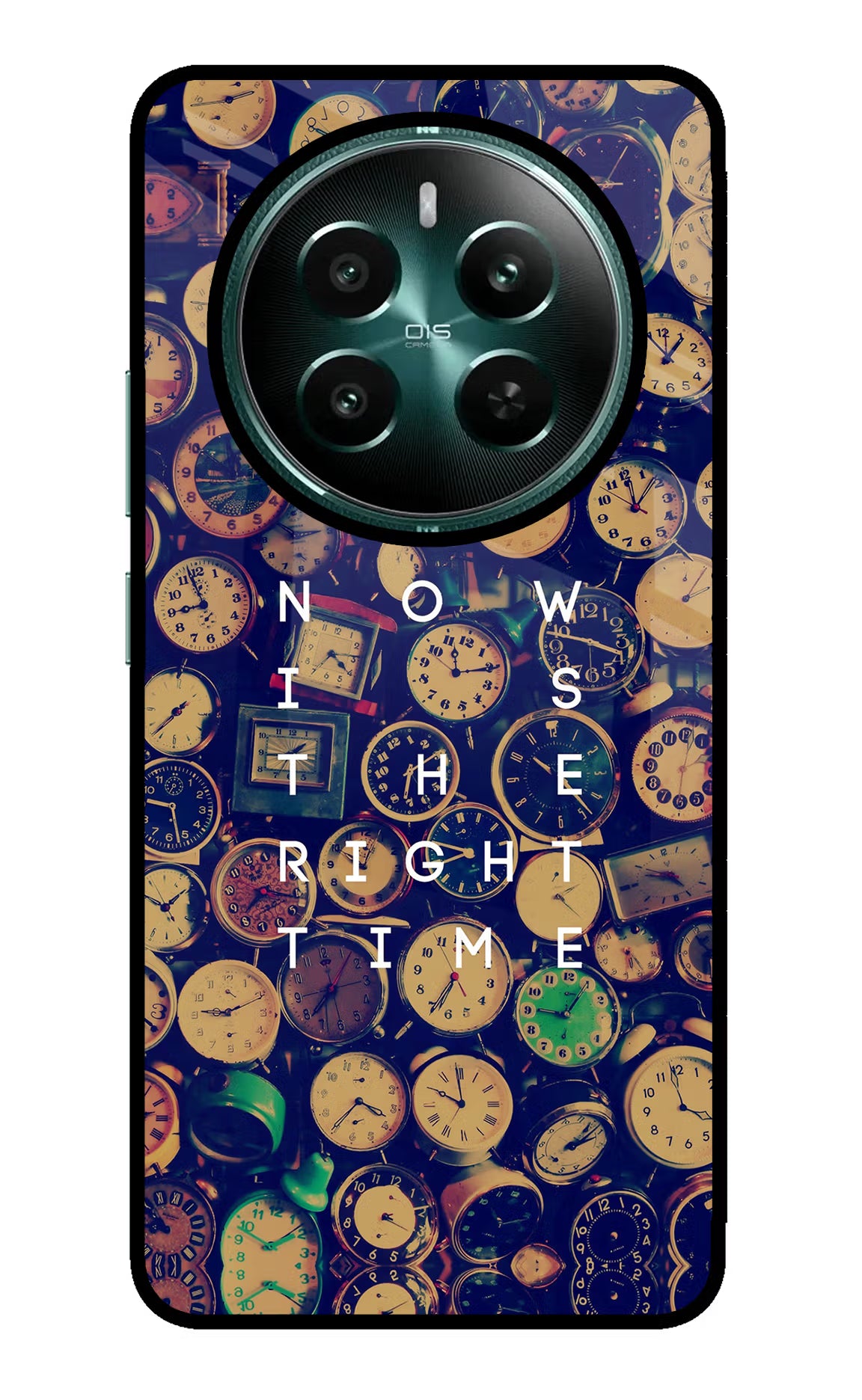 Now is the Right Time Quote Realme P1 5G Back Cover - Now is the Right Time Quote Realme P1 5G Glass Case Back Cover by Casekaro Now is the Right Time Quote Realme P1 5G Glass Case Back Cover by Casekaro
