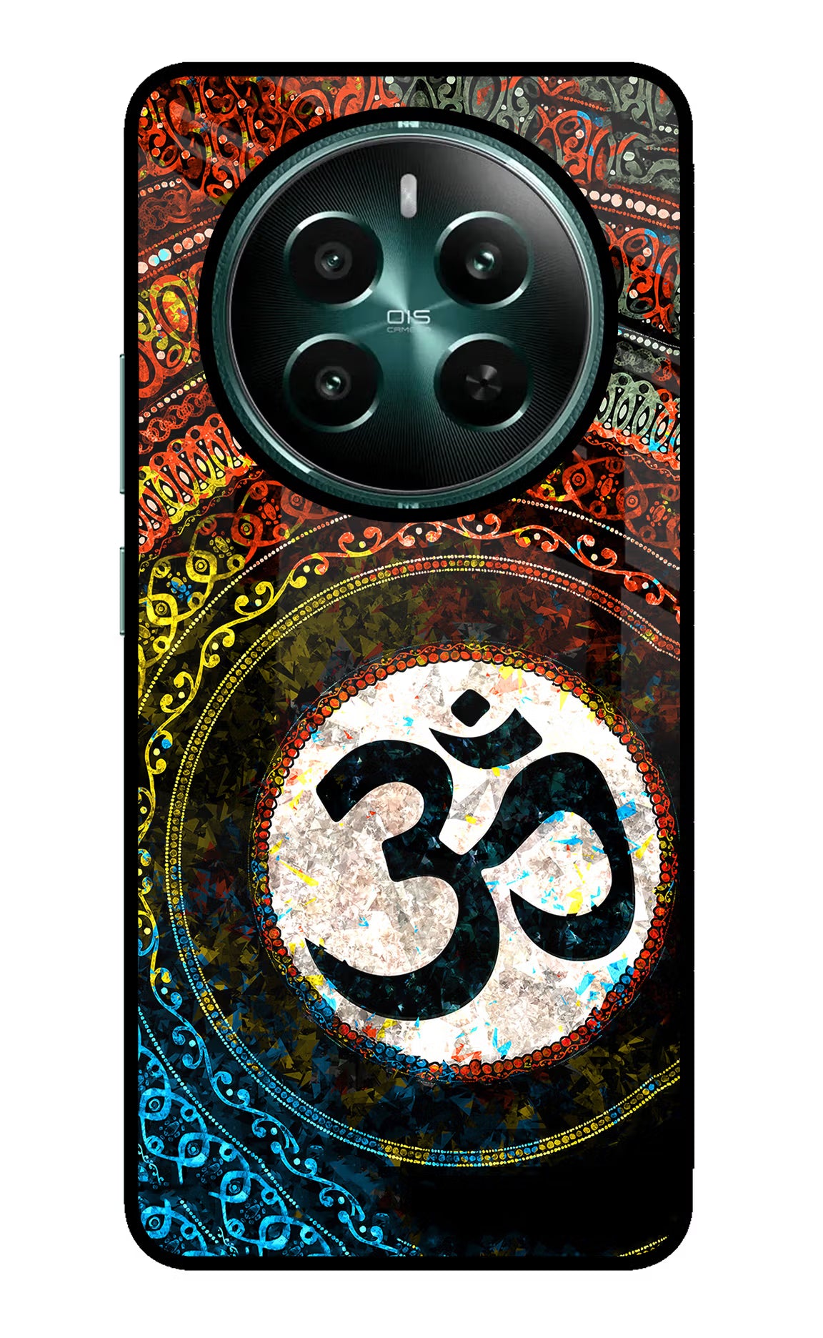 Om Cultural Realme P1 5G Back Cover - Om Cultural Realme P1 5G Glass Case Back Cover by Casekaro Om Cultural Realme P1 5G Glass Case Back Cover by Casekaro