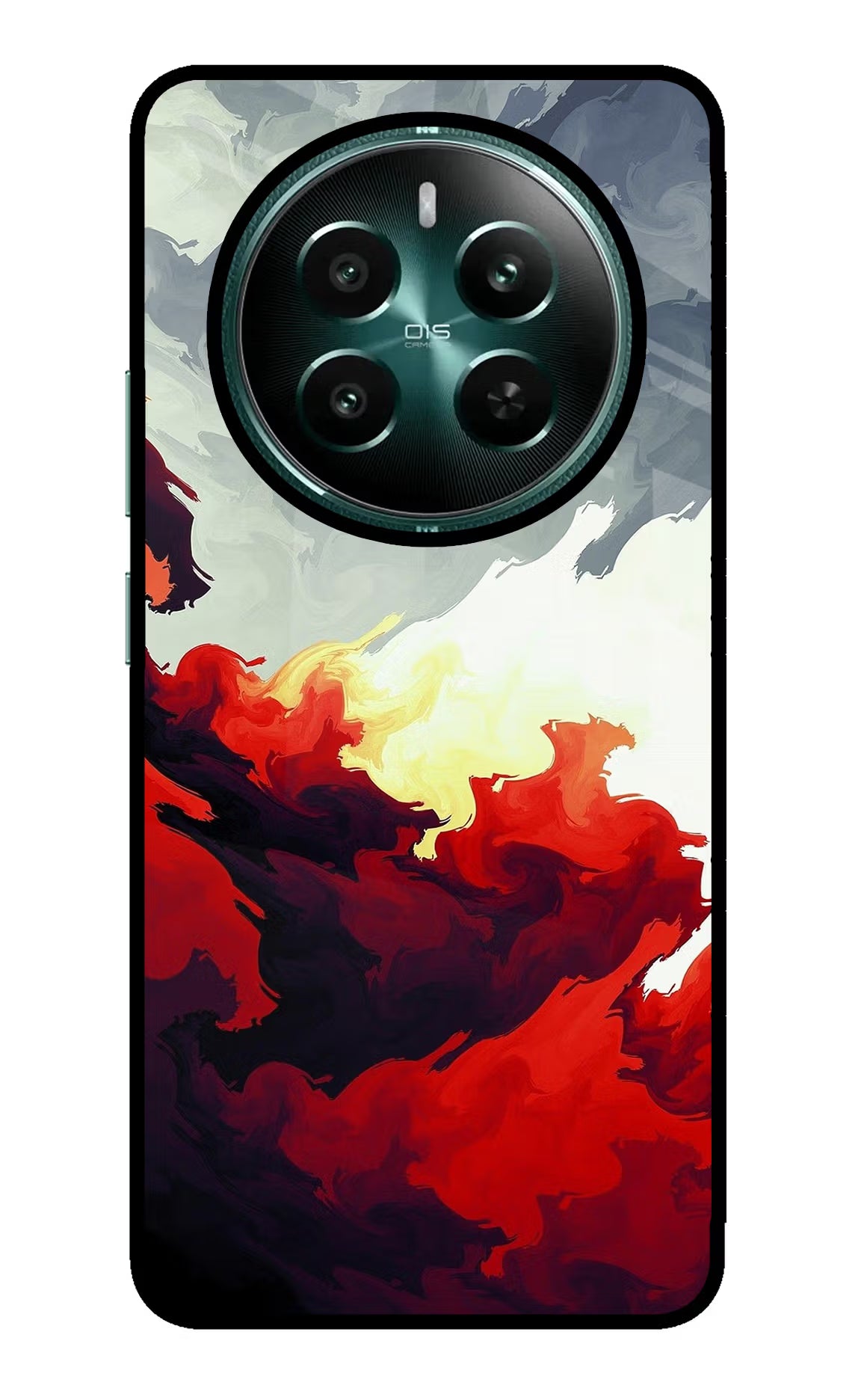 Fire Cloud Realme P1 5G Back Cover - Fire Cloud Realme P1 5G Glass Case Back Cover by Casekaro Fire Cloud Realme P1 5G Glass Case Back Cover by Casekaro