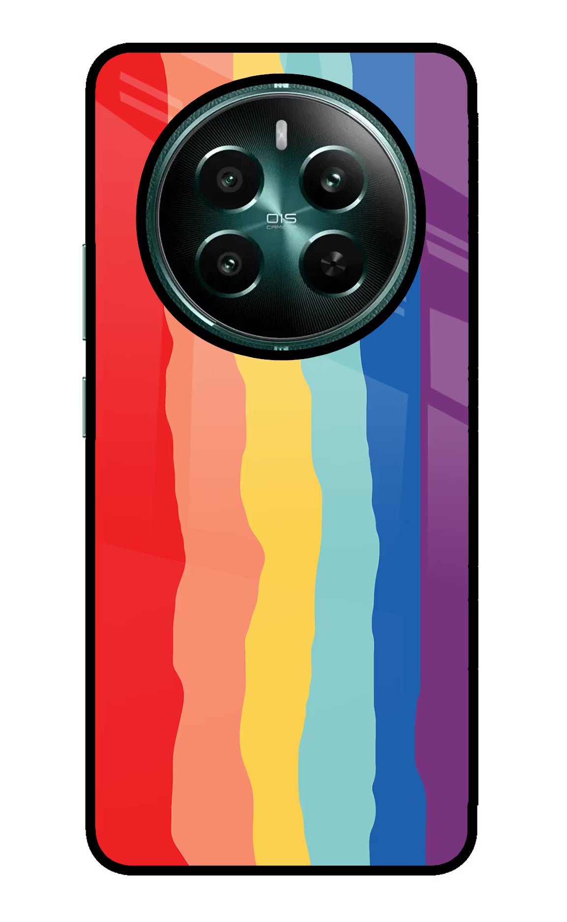 Rainbow Realme P1 5G Back Cover - Rainbow Realme P1 5G Glass Case Back Cover by Casekaro Rainbow Realme P1 5G Glass Case Back Cover by Casekaro
